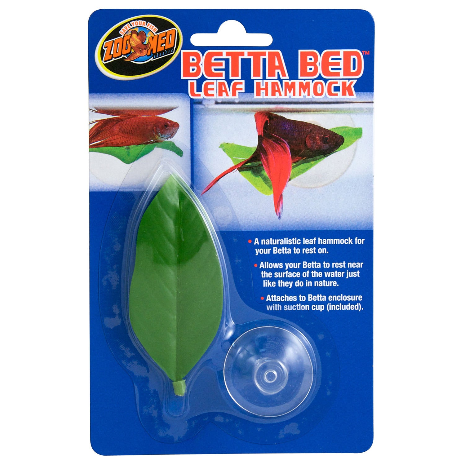 Zoo Med Betta Bed Leaf Hammock Aquarium Plant