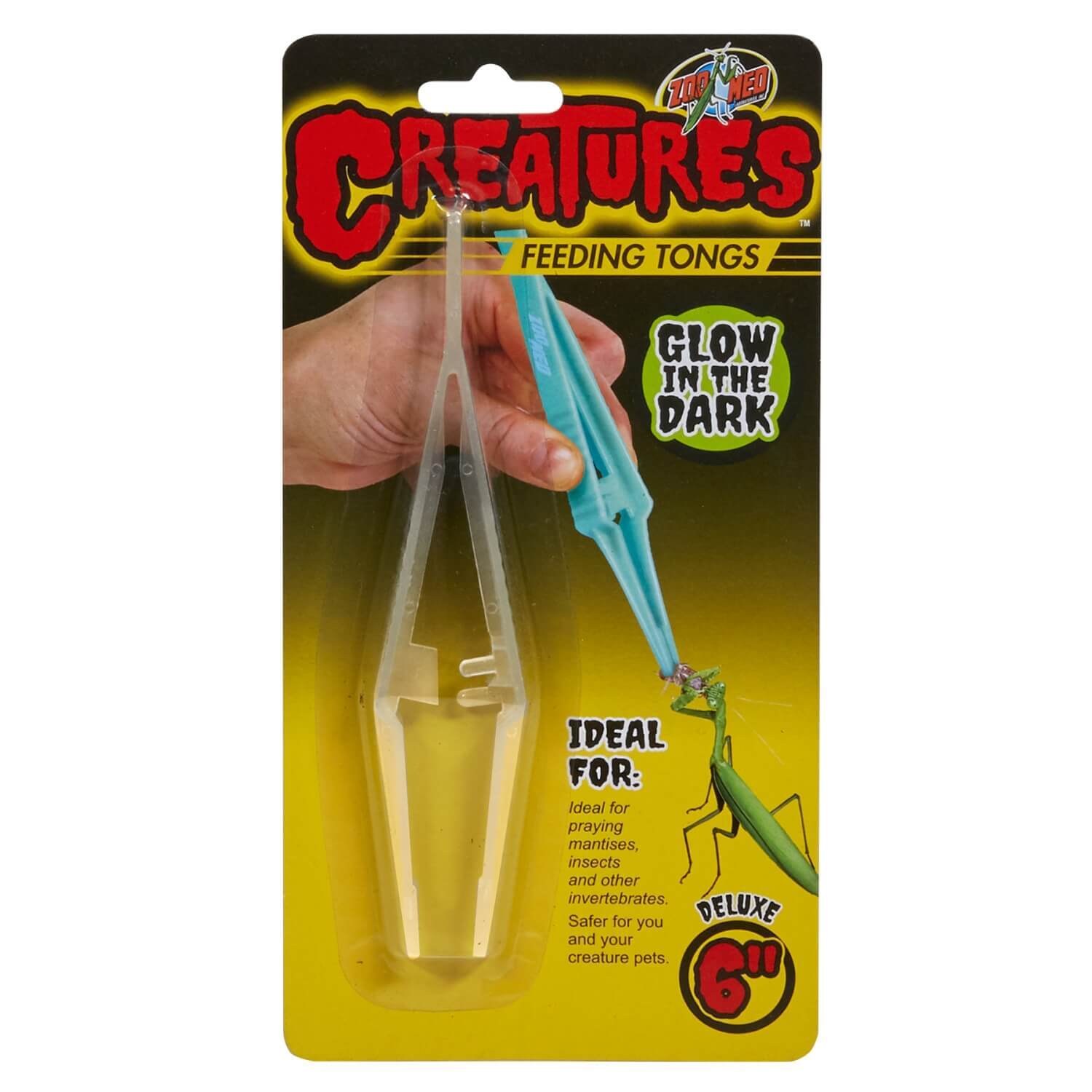 Zoo Med Creatures Glow In The Dark Reptile Feeding Tongs, 6