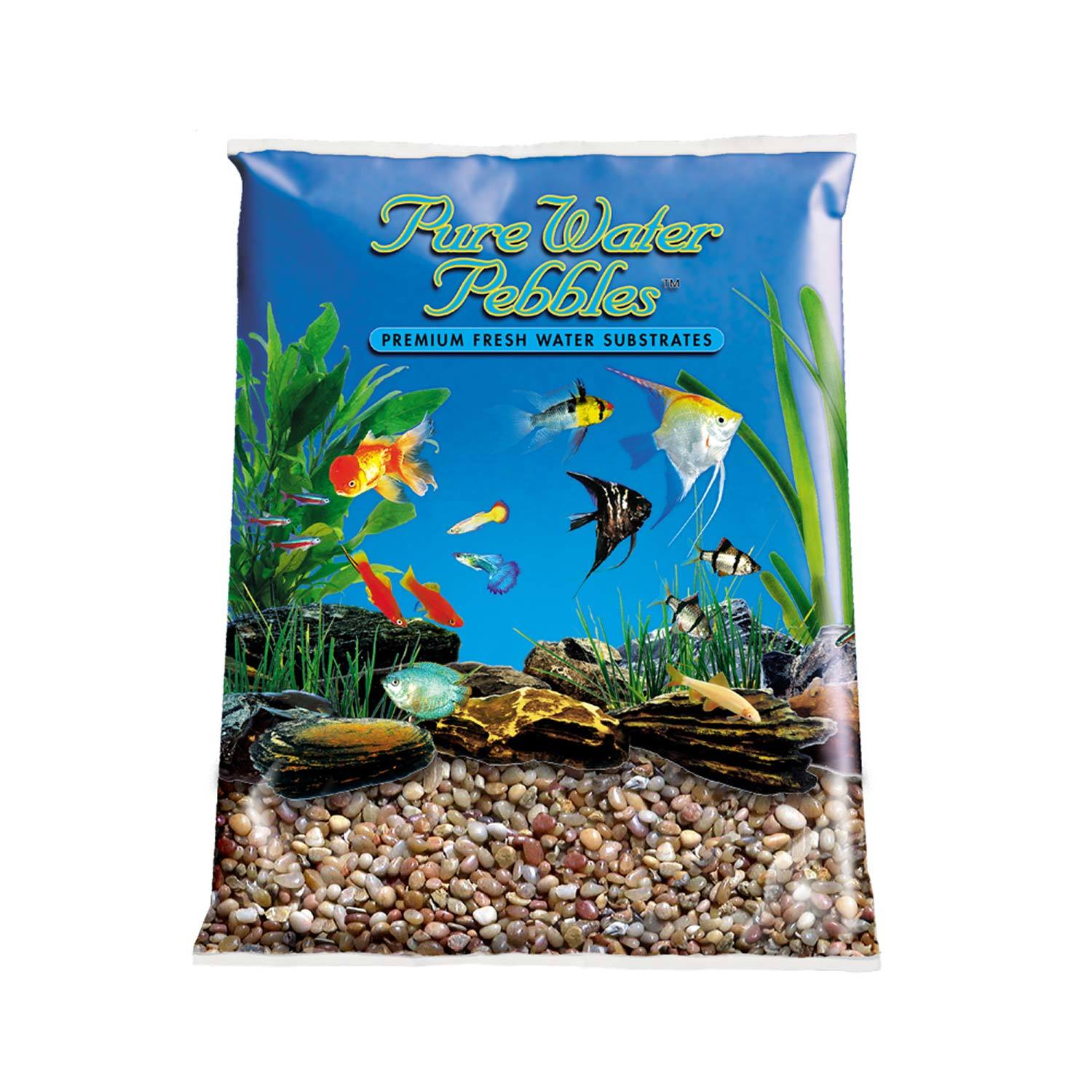 Pure Water Pebbles Aquarium Gravel, Cumberland River Gems