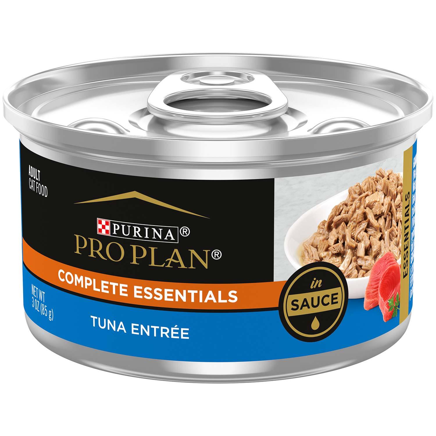 Purina Pro Plan Complete Essentials Tuna Entree In Sauce Adult Wet Cat Food, 3-Oz Can