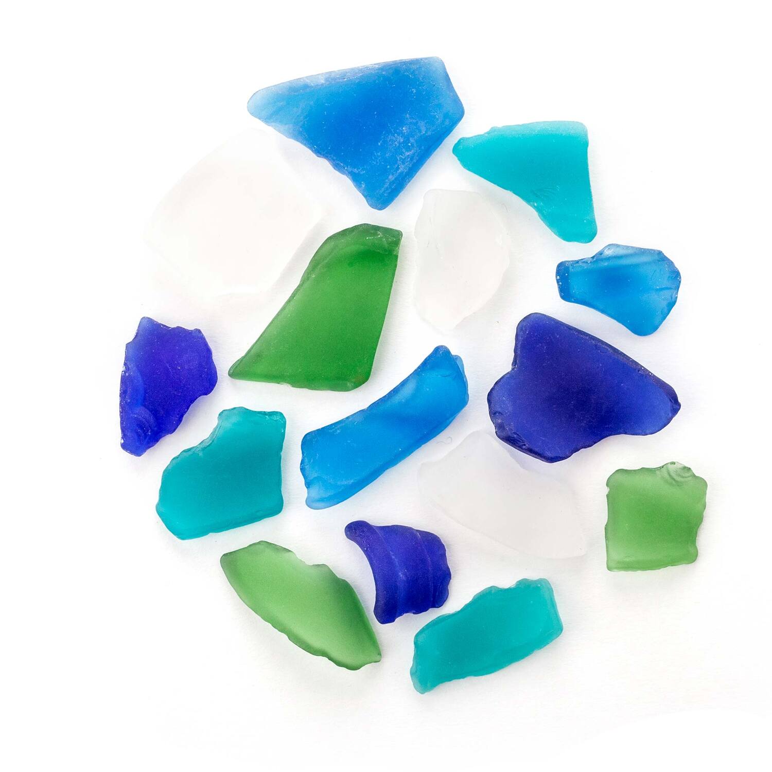 Galápagos Aquarium Sea Glass, Atlantic Mix, Jar 22Oz