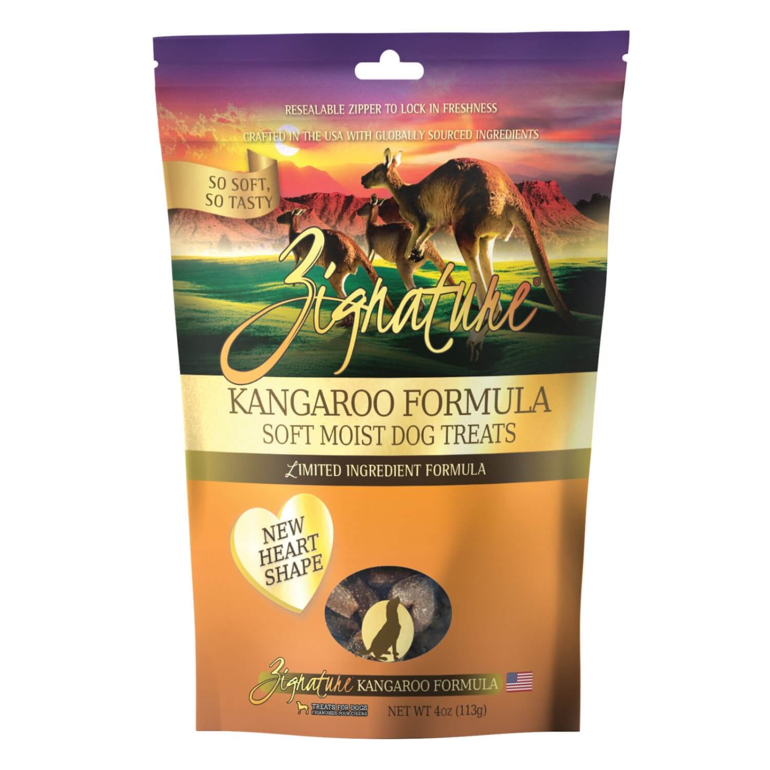 Zignature Limited Ingredient Kangaroo Formula Soft Moist Dog Treats