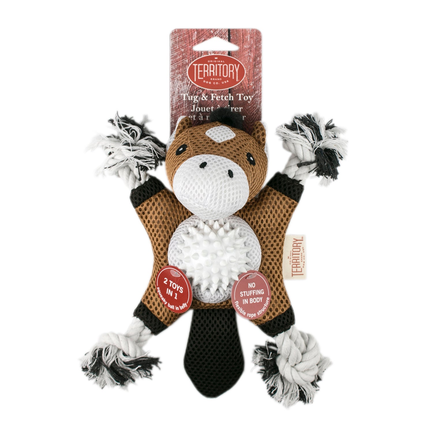 Territory Horse 2-In-1 Fetch & Tug Dog Toy, 10