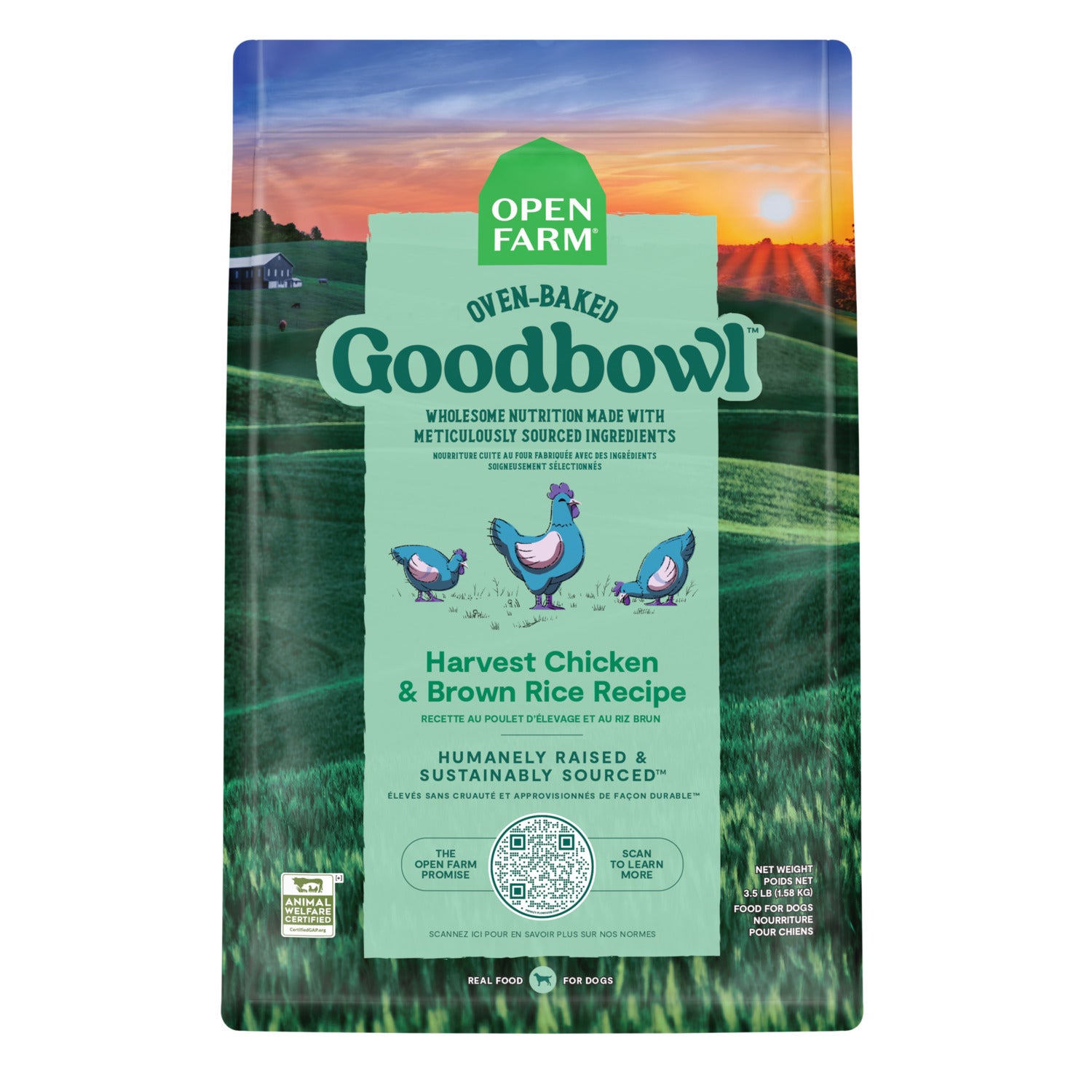 Open Farm Goodbowl Harvest Chicken & Brown Rice Dry Dog Food, 3.5Lb
