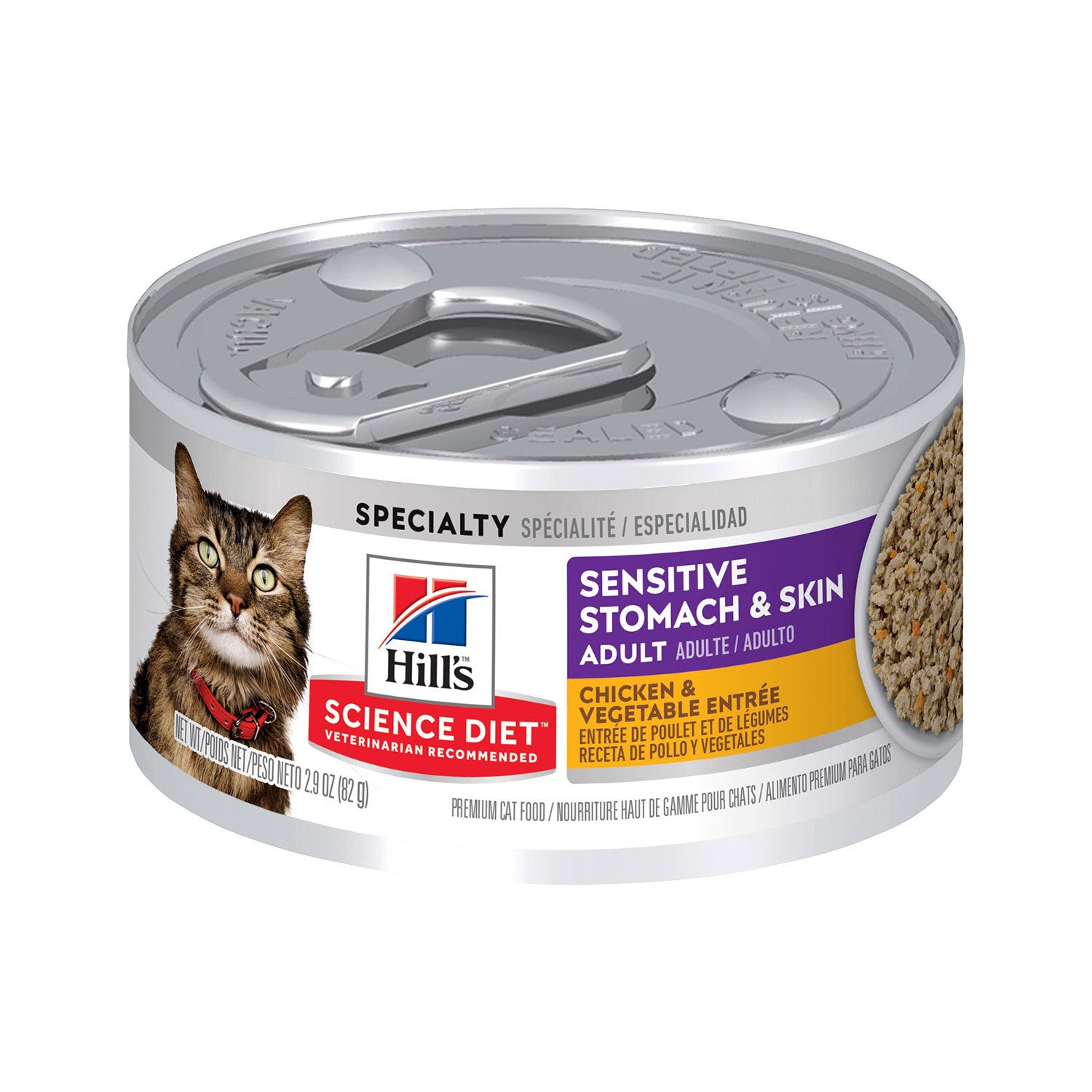 Hill's Science Diet Sensitive Stomach & Skin Chicken & Vegetable Entree Adult Wet Cat Food