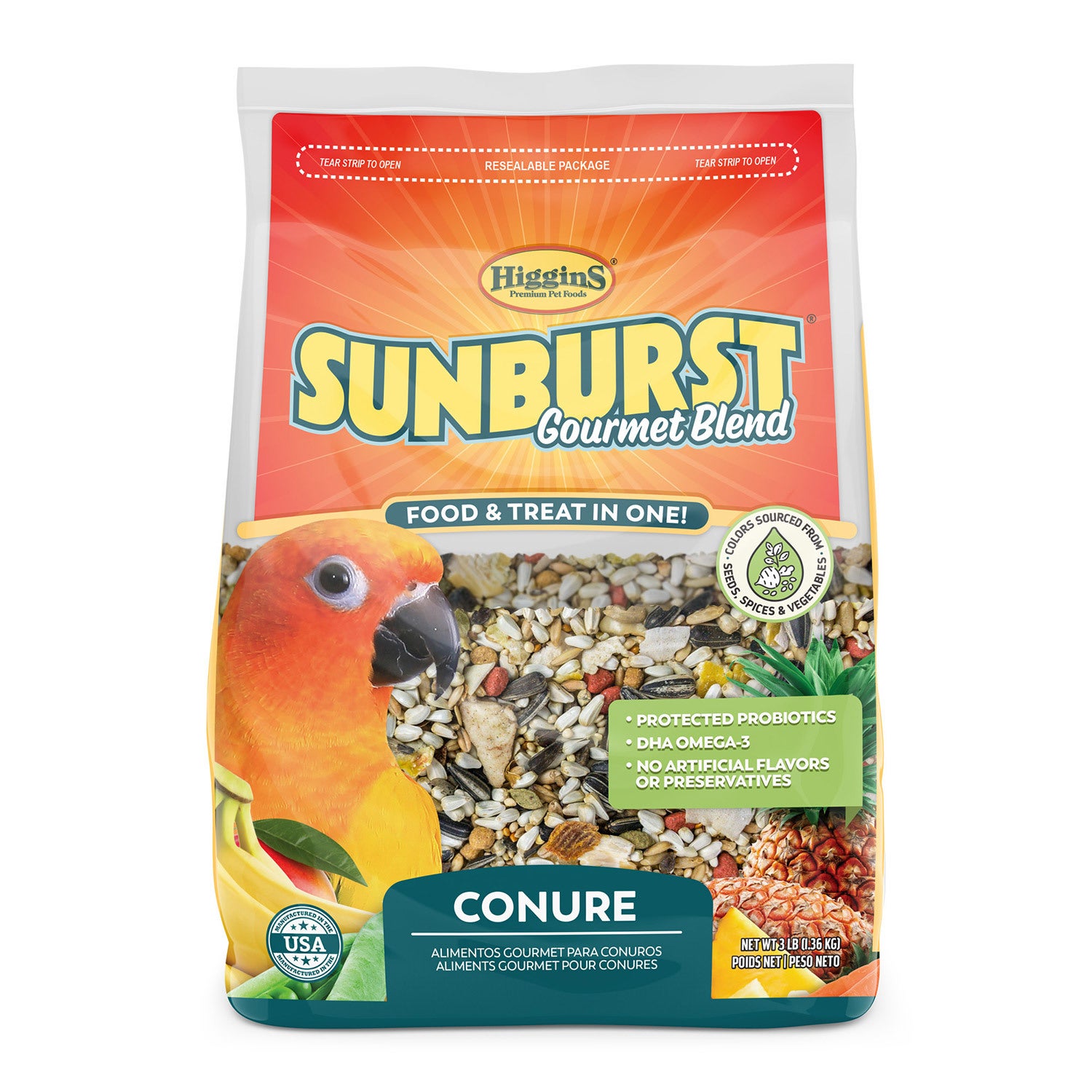 Higgins Sunburst Conure Bird Food