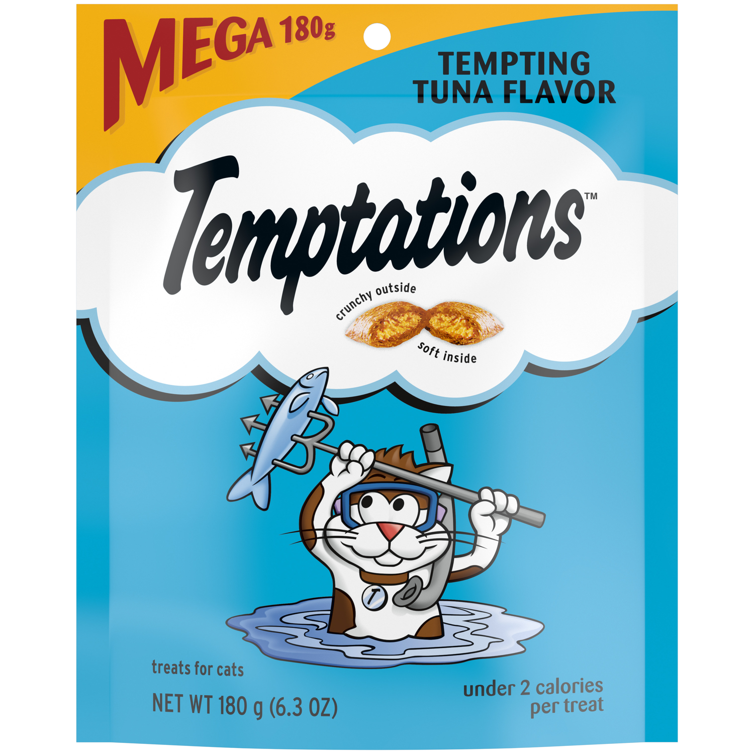 Temptations Classic Crunchy & Soft Tempting Tuna Flavor Cat Treats, 6.3-Oz