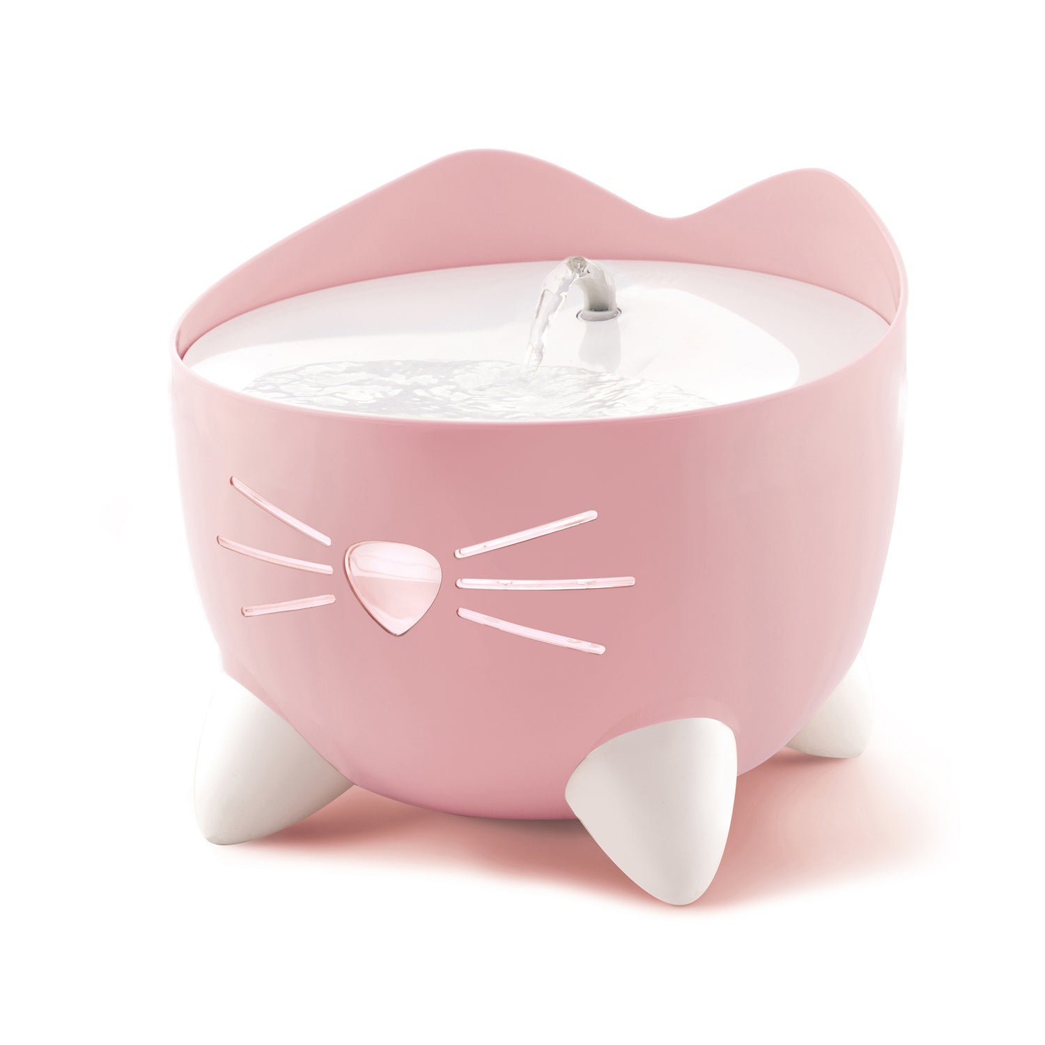 Catit Pixi Cat Water Fountain With Triple Action Filter, Light Pink