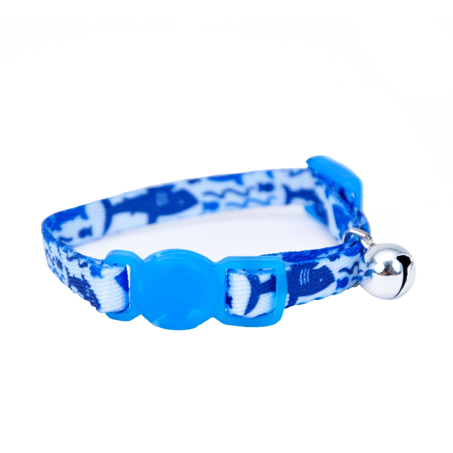 Coastal Li'l Pals® Adjustable Breakaway Kitten Collar, Blue Shark, 5/16 X 06-08