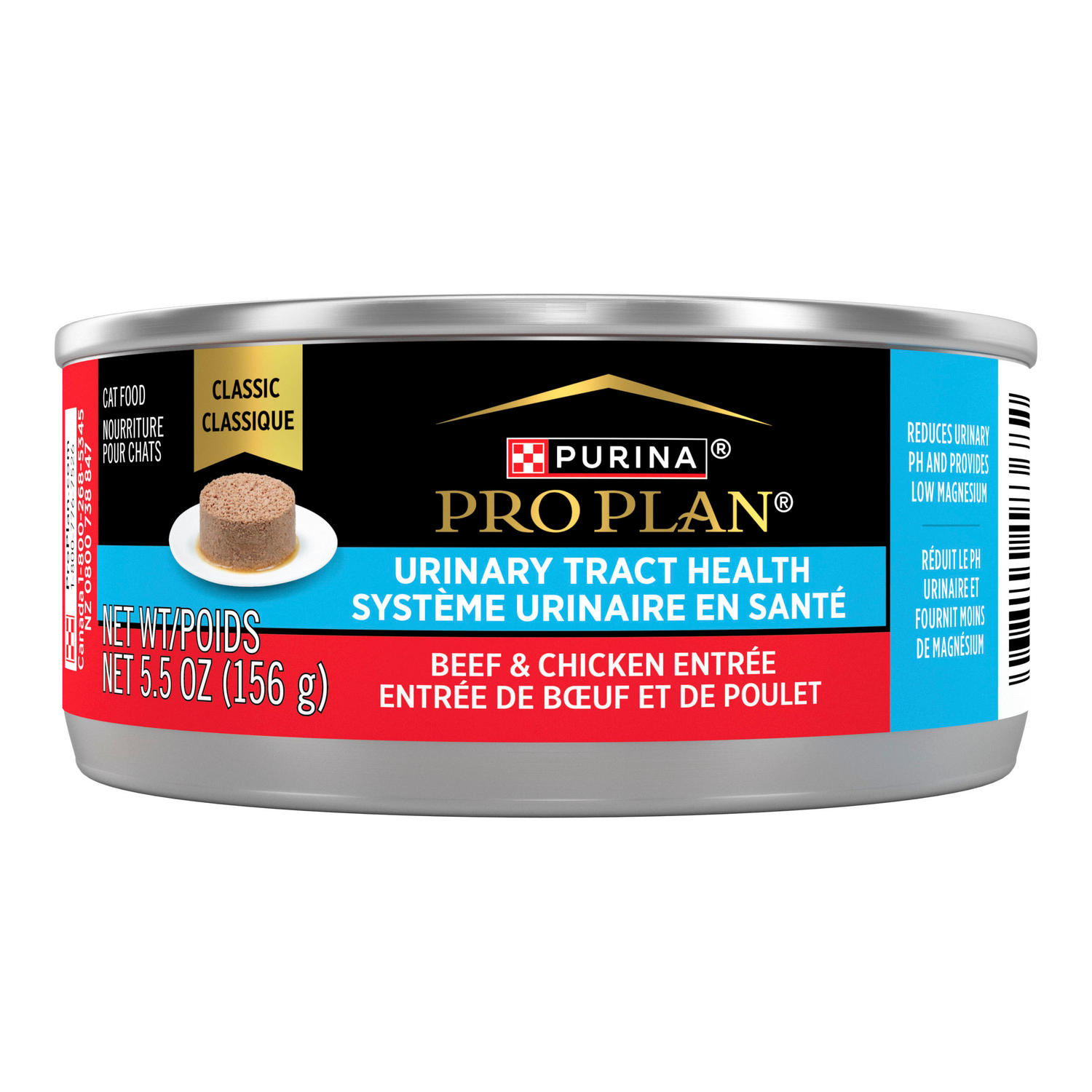 Purina Pro Plan Urinary Tract Health Beef And Chicken Entree Classic Wet Cat Food - 5.5 Oz.