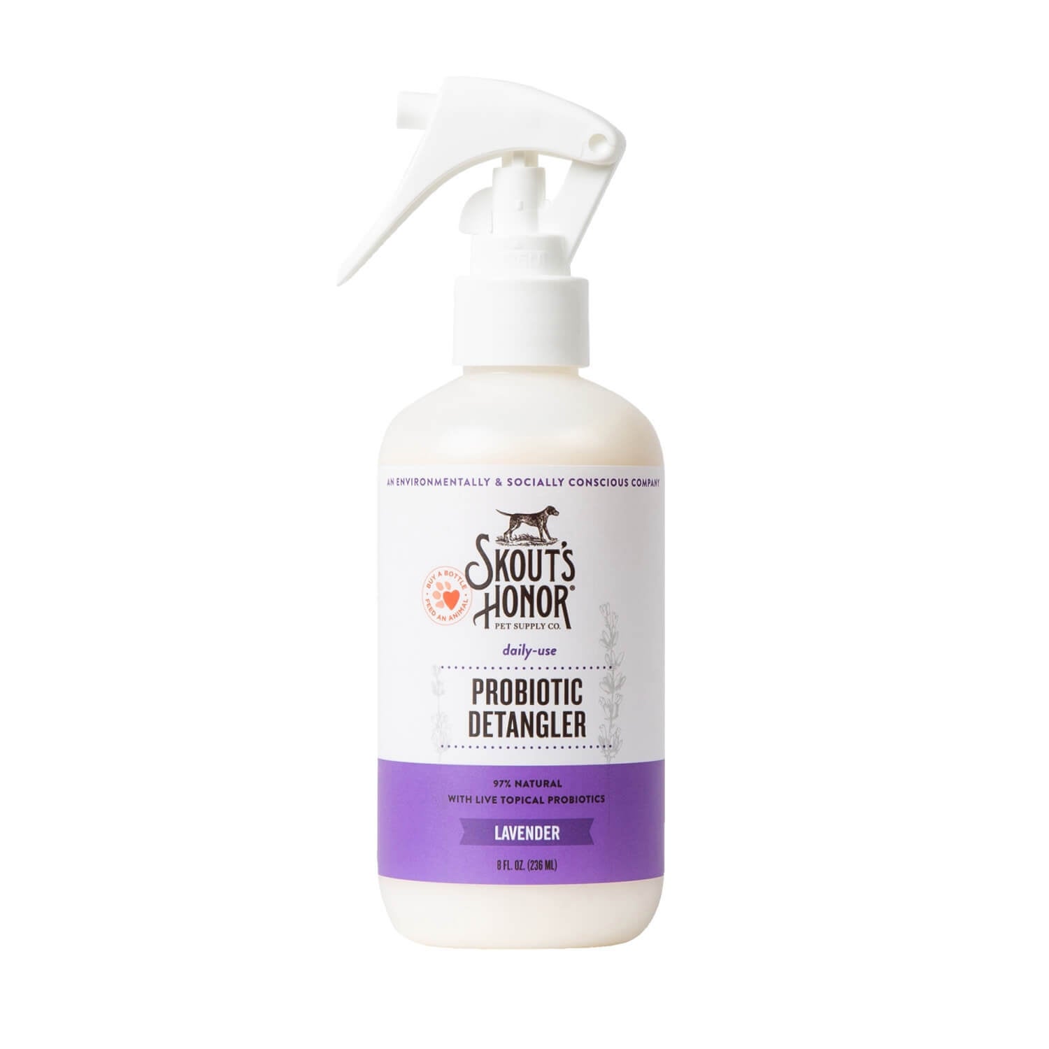 Skout's Honor Daily Use Probiotic Detangler For Dogs, Lavender Scented