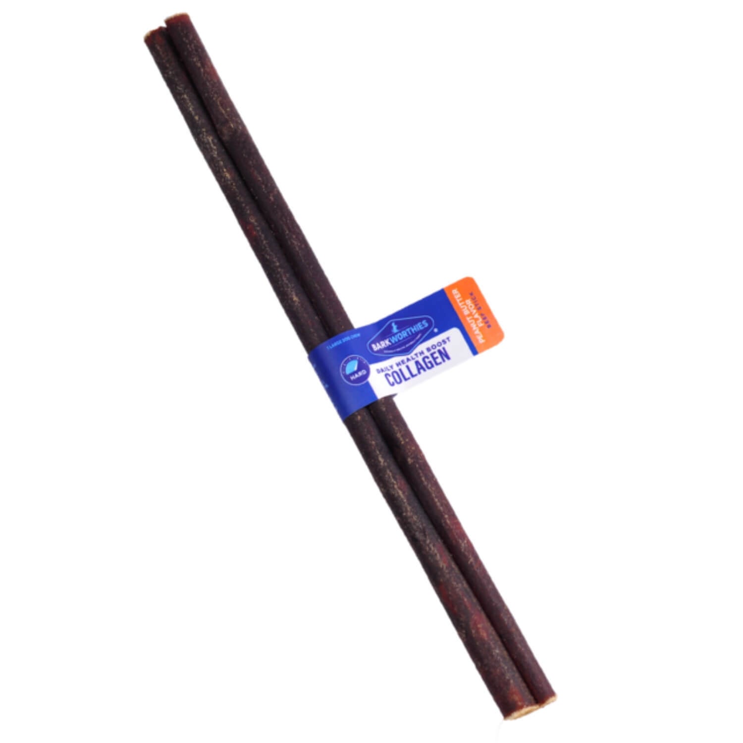 Barkworthies Daily Health Boost Collagen Peanut Butter Flavor Beef Sticks Dog Treats, 12
