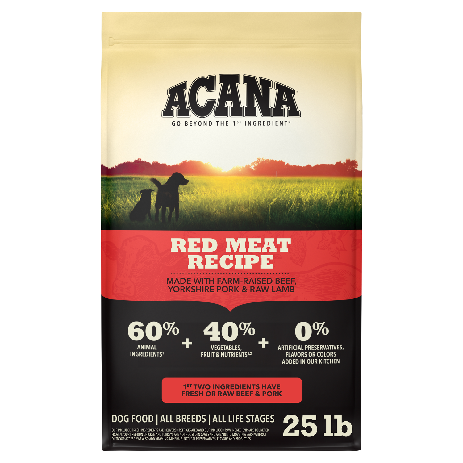 Acana Red Meat Recipe Dry Dog Food, 25-Lb Bag