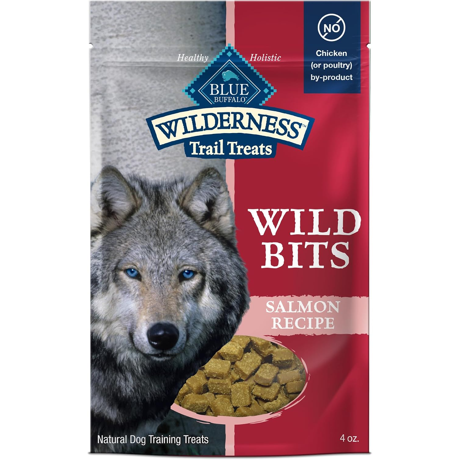 Blue Buffalo Wilderness Trail Treats Grain-Free Dog Treats, Wild Salmon Recipe, 4-Oz Bag