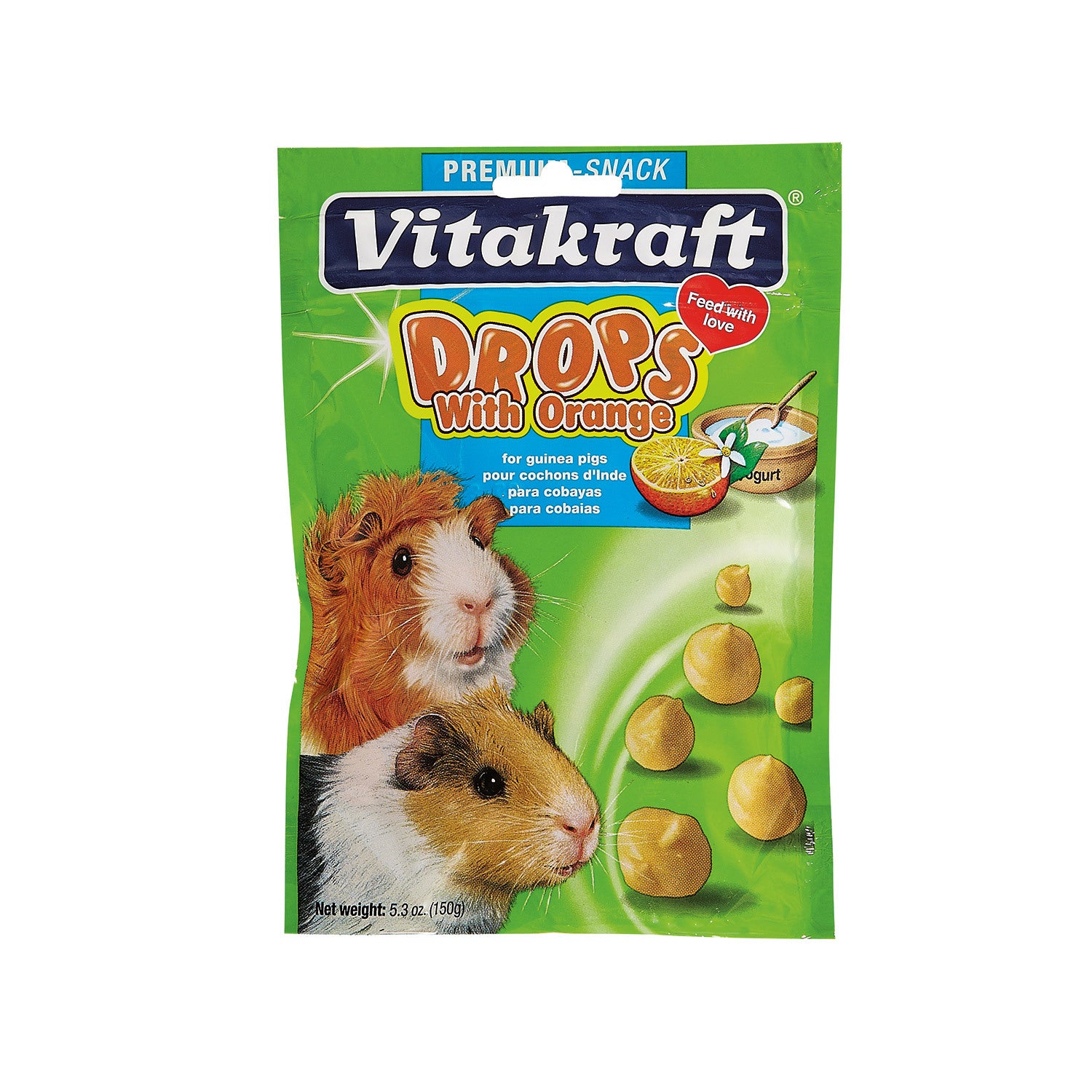Vitakraft Drops With Orange For Guinea Pigs Small Animal Treat