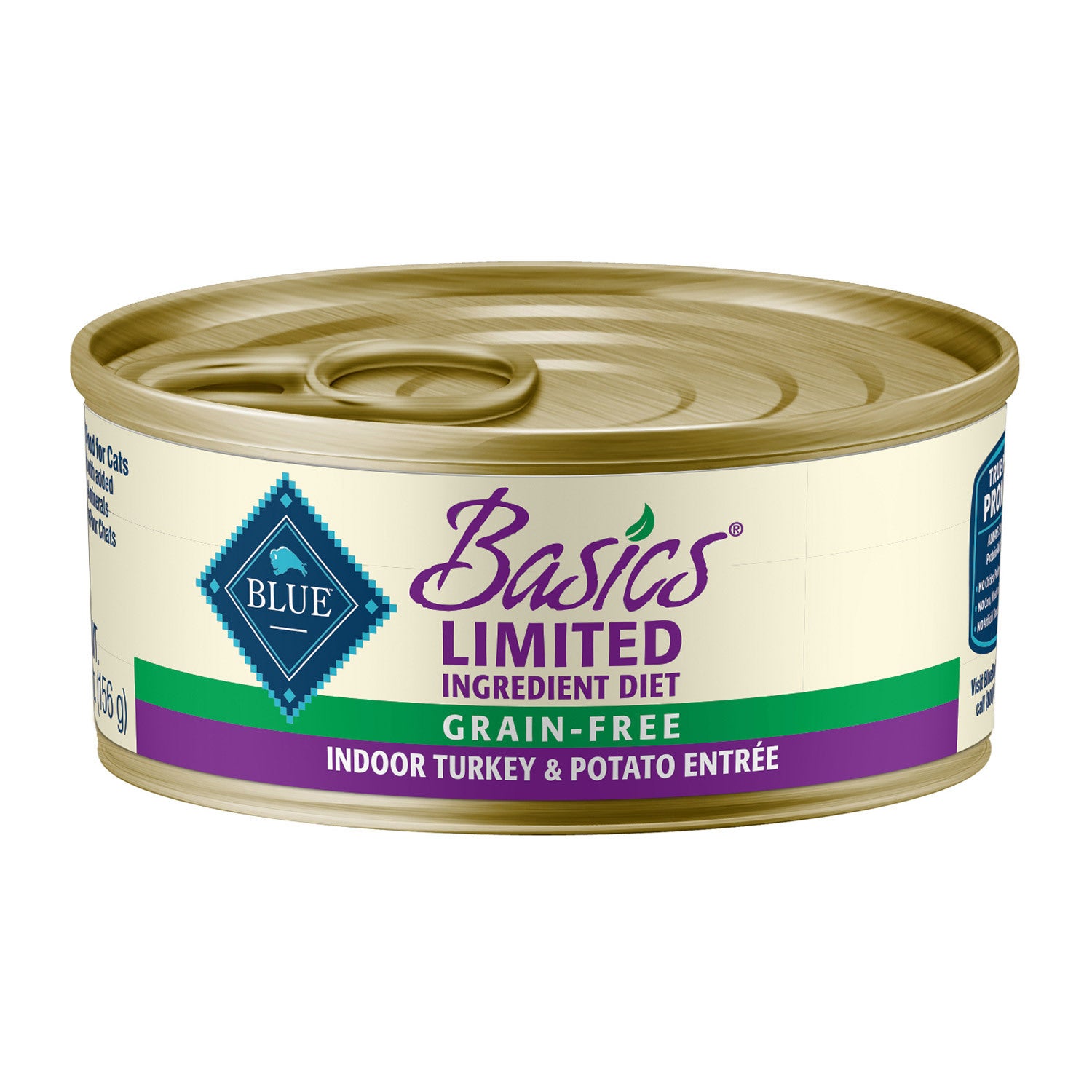 Blue Buffalo Basics Limited Ingredient Grain-Free Indoor Turkey & Potato Entree Wet Cat Food, 5.5Oz Can