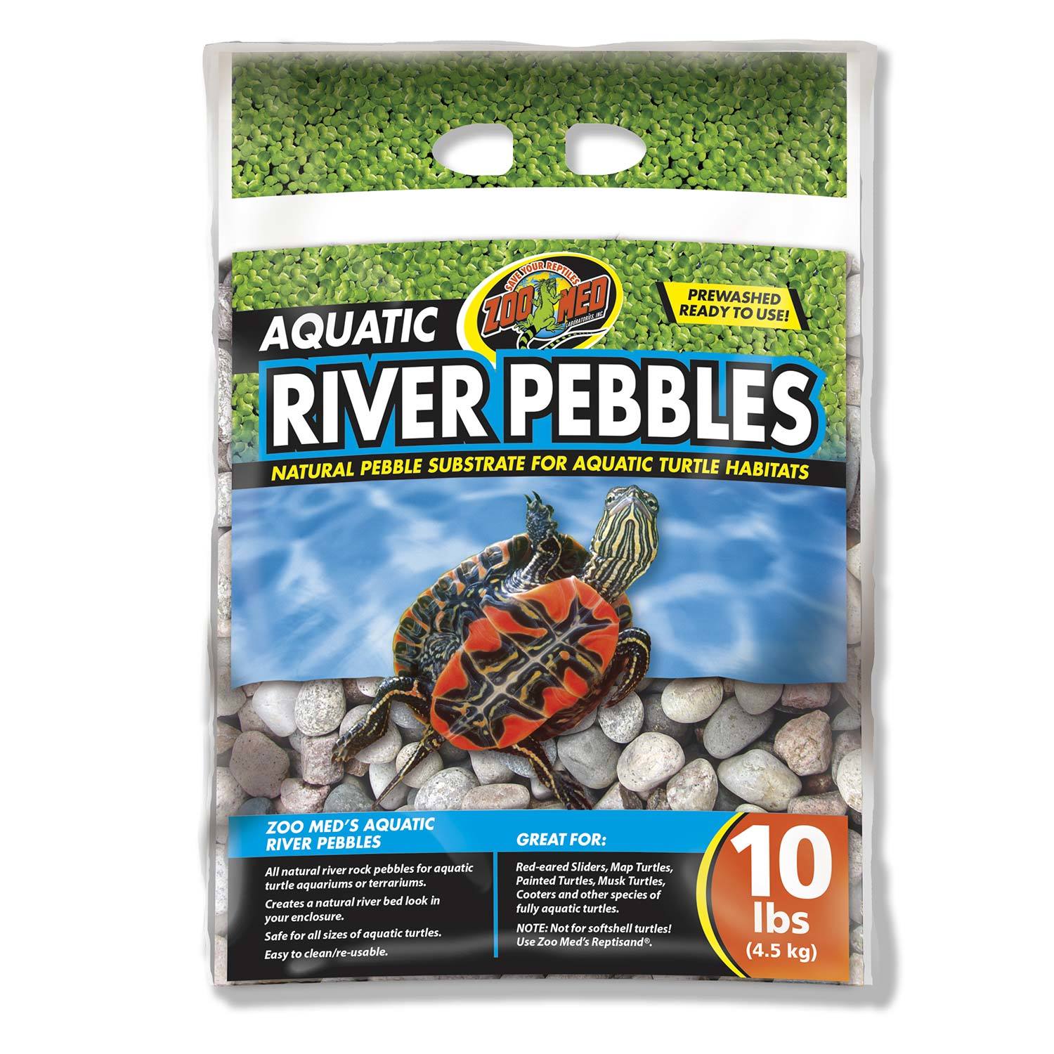 Zoo Med Aquatic River Pebbes - 10 Pounds