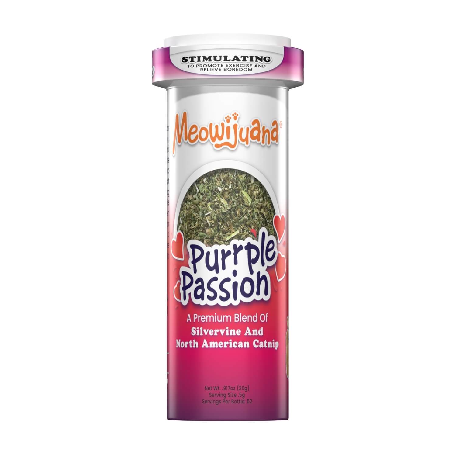 Meowijuana Purrple Passion - Silvervine & Catnip Blend For Cats