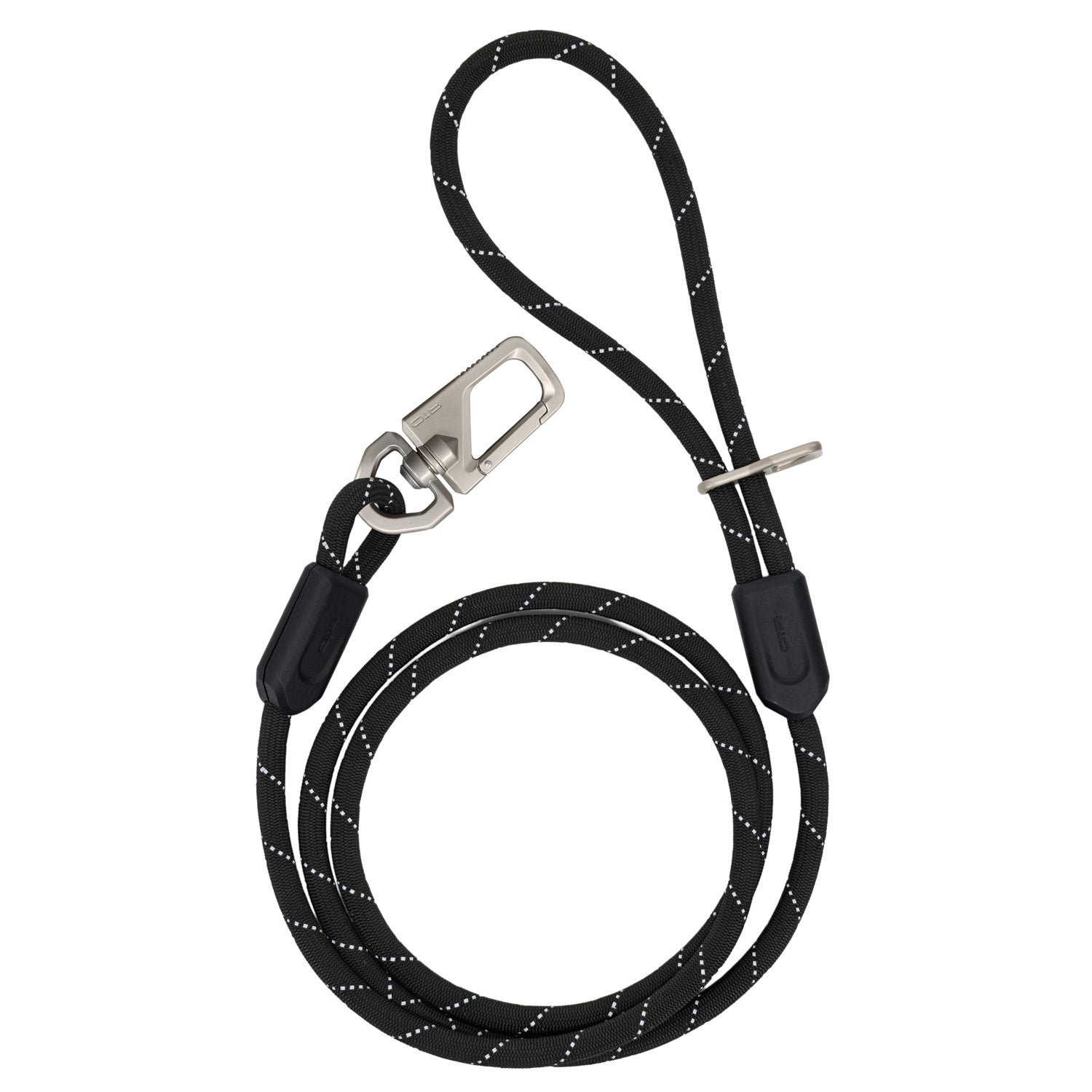 Otr Durable Climbing Rope Material Durable & Reflective Dog Leash, Black, 6'