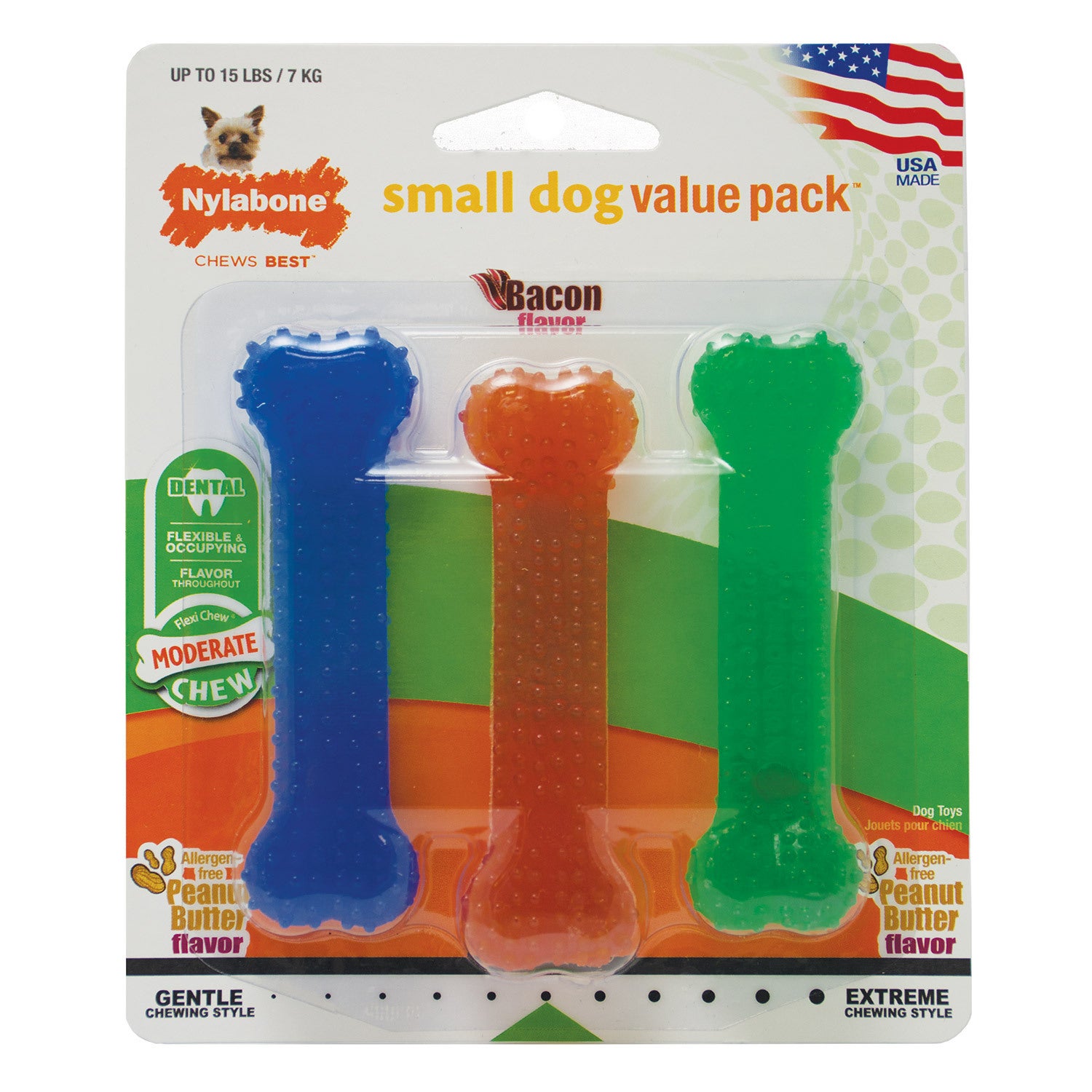 Nylabone Flexi Chew Triple Pack