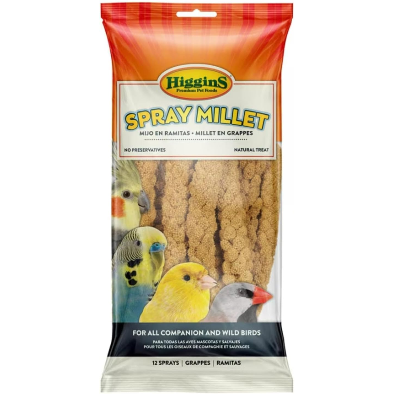 Higgins Spray Millet Bird Treat, 6-Piece