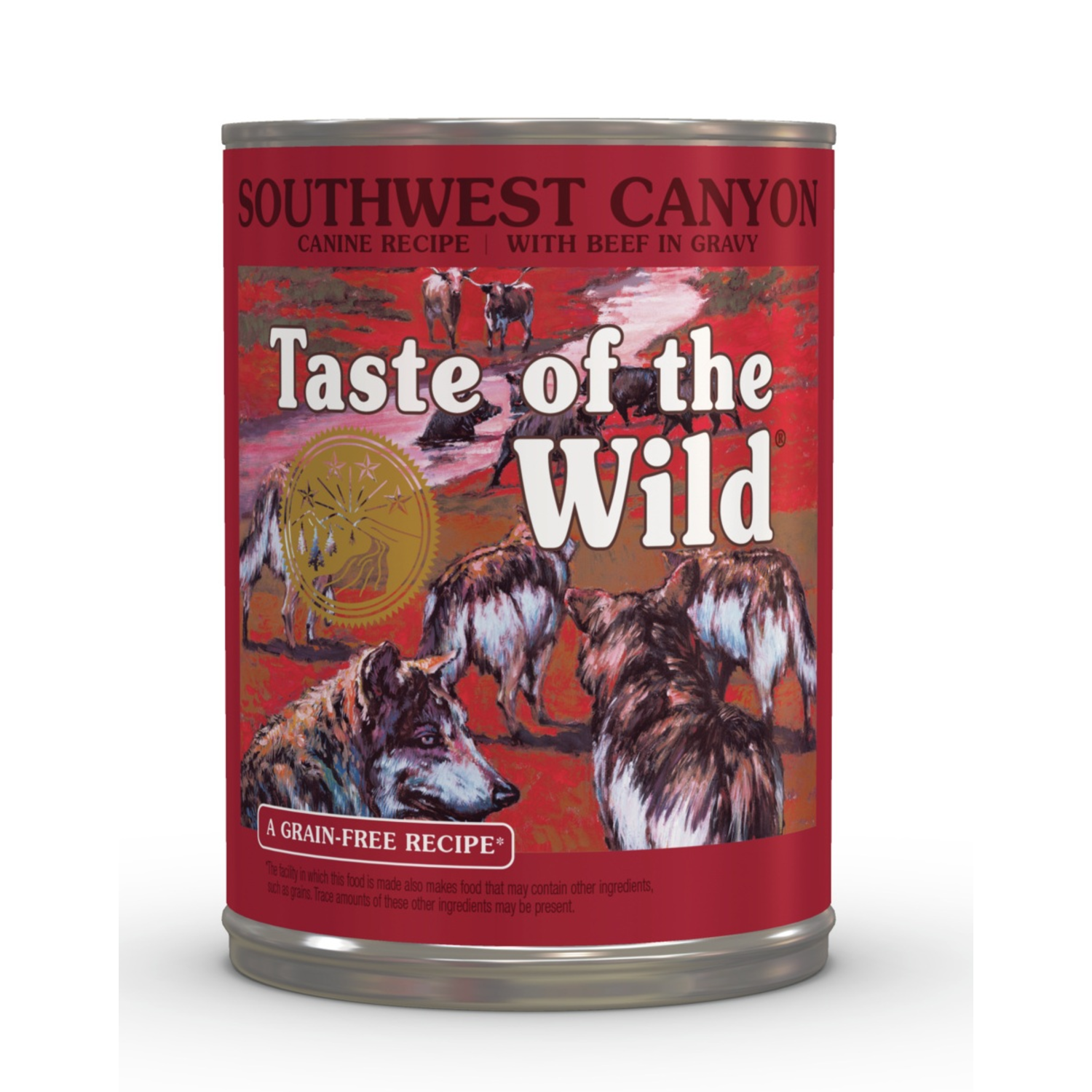 Taste Of The Wild Wet Dog Food, Southwest Canyon Canine Recipe With Beef In Gravy, 13.2-Oz Can Pack Of 12