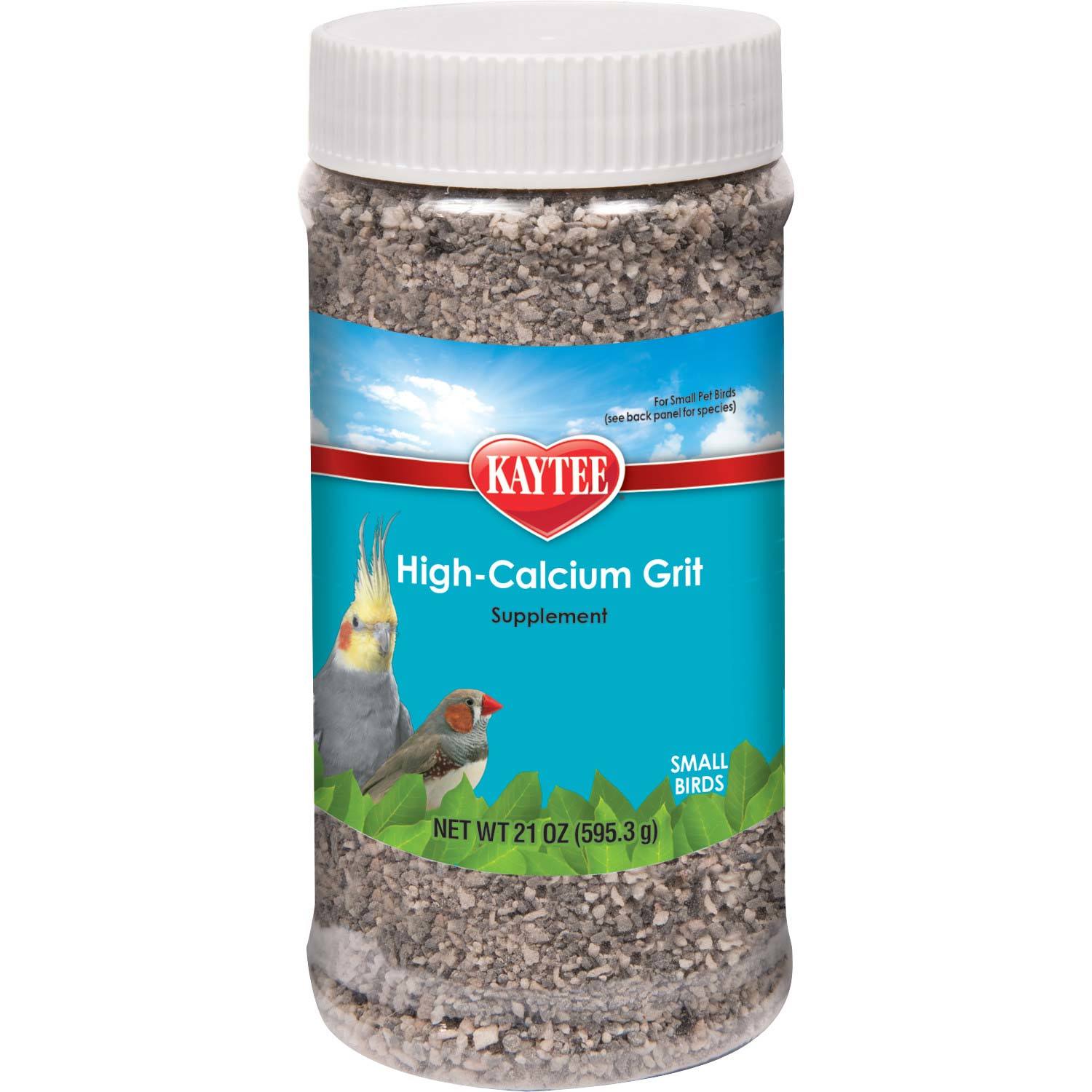 Kaytee Hi-Calcium Grit Jar Small Bird Supplement, 21-Oz