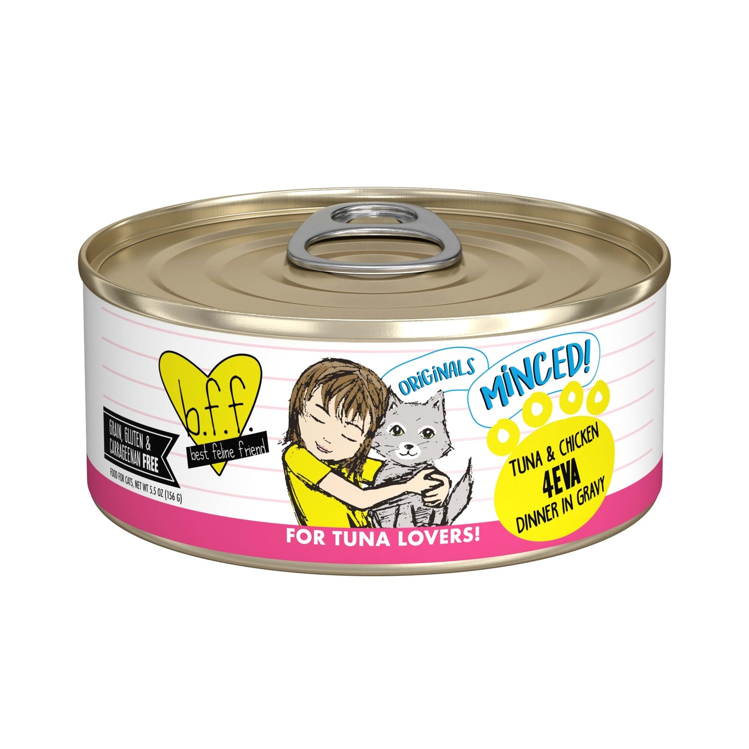 Weruva Bff Minced Tuna & Chicken 4-Eva Wet Cat Food, 3-Oz Can Pack Of 24