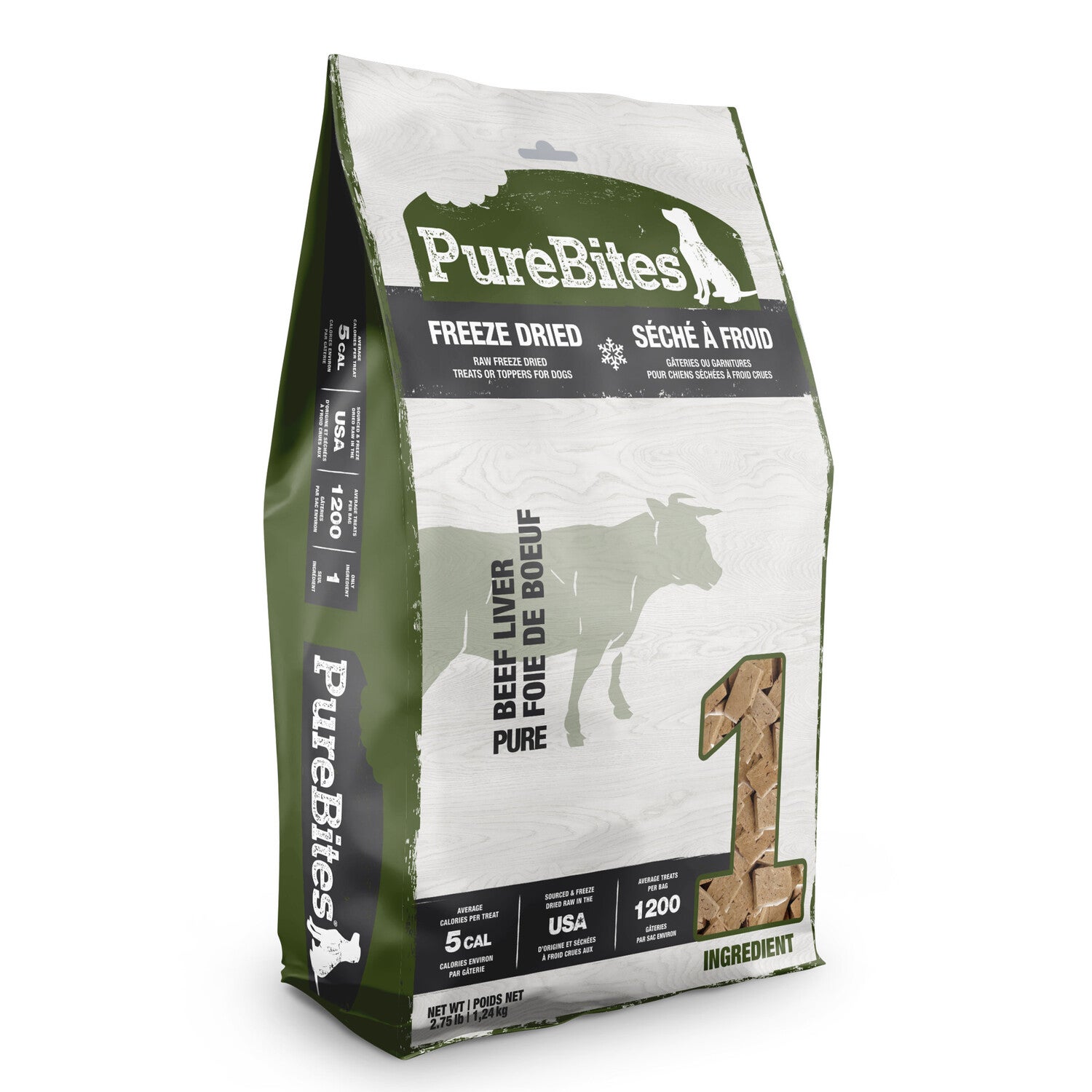 Purebites Freeze Dried Dog Treats, Beef Liver