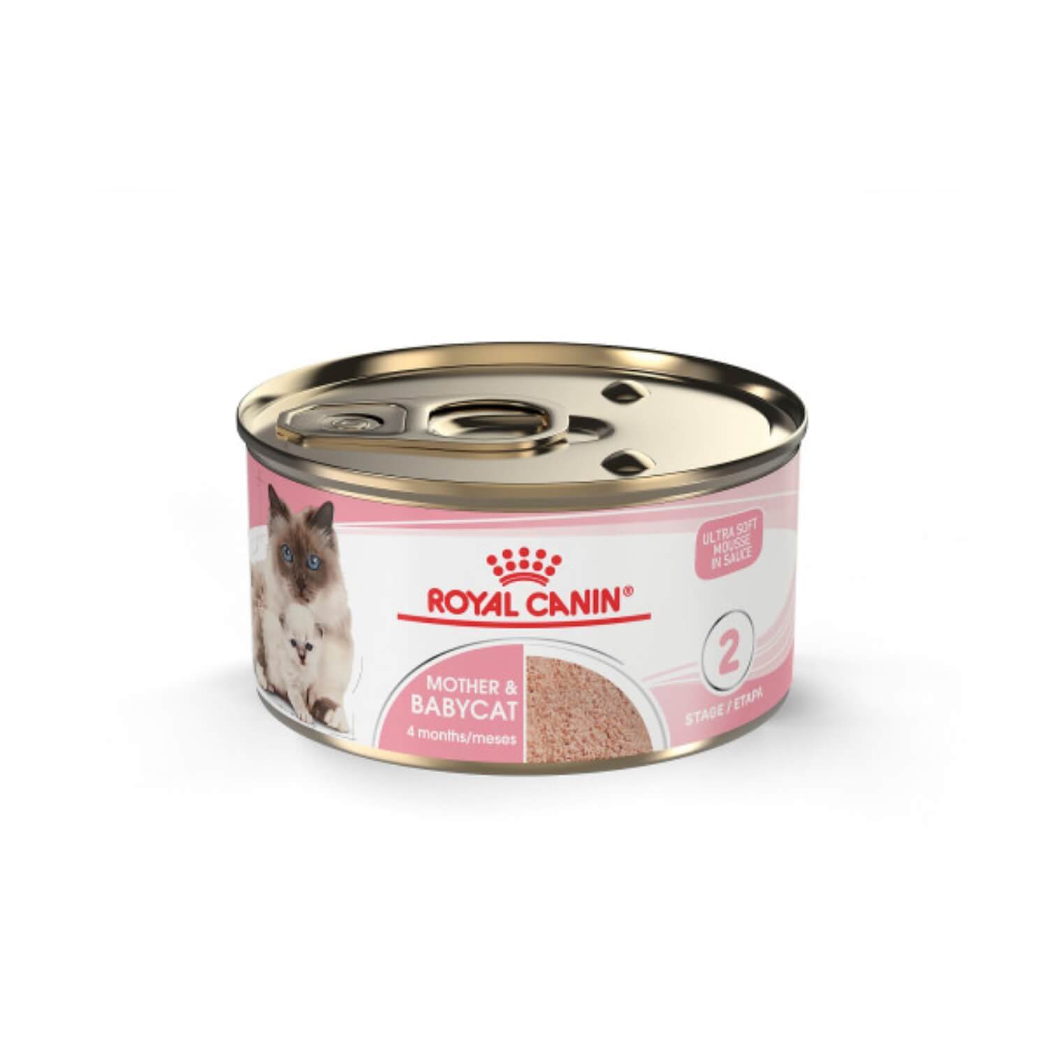 Royal Canin Feline Health Nutrition Mother & Babycat Ultra Soft Mousse In Sauce Wet Cat Food, 3 Oz