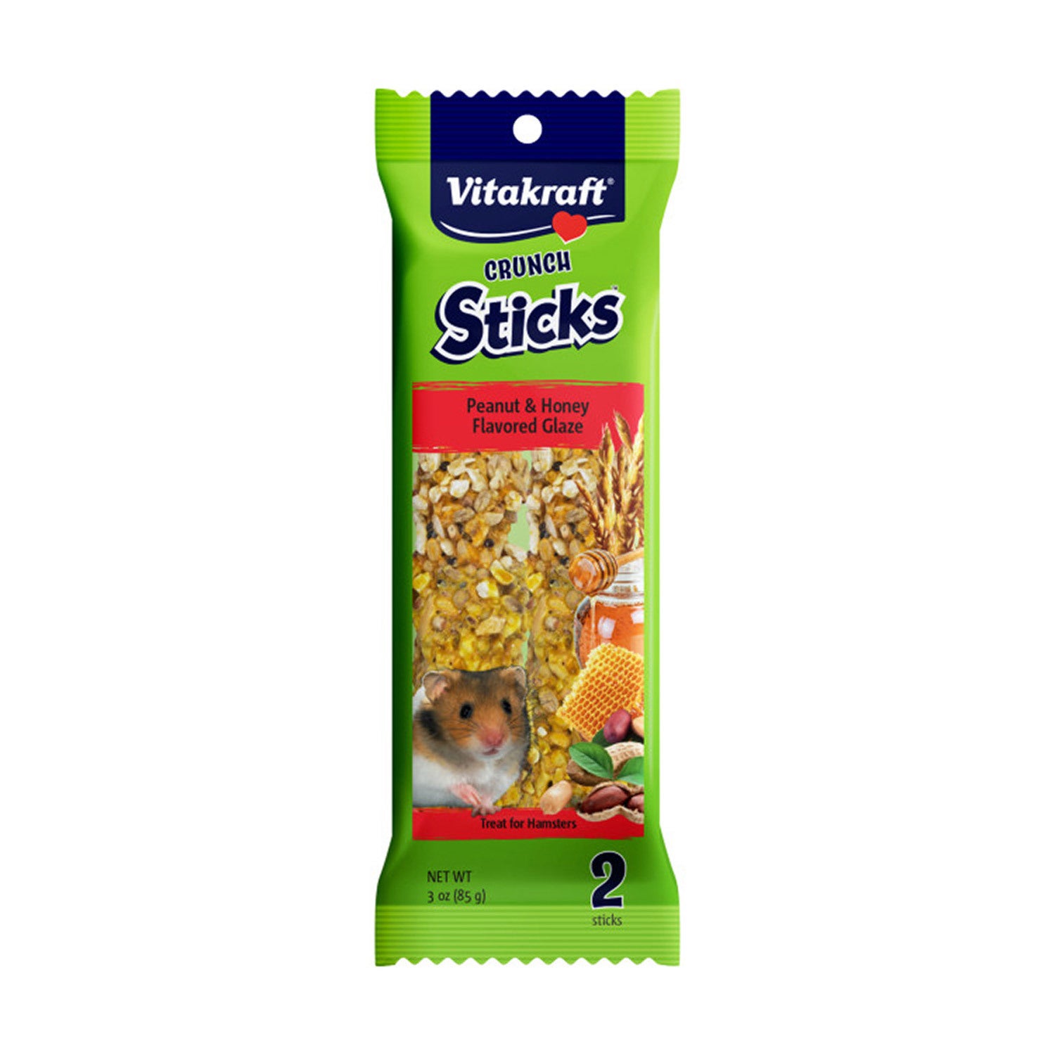 Vitakraft Hamster Crunch Sticks Peanut & Honey Glazed Small Animal Treat