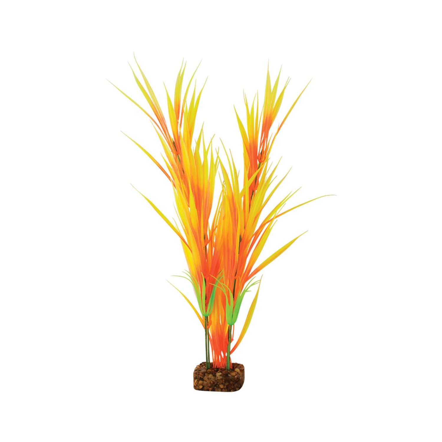 Glofish Artificial Plant For Aquariums, Orange & Yellow, Large