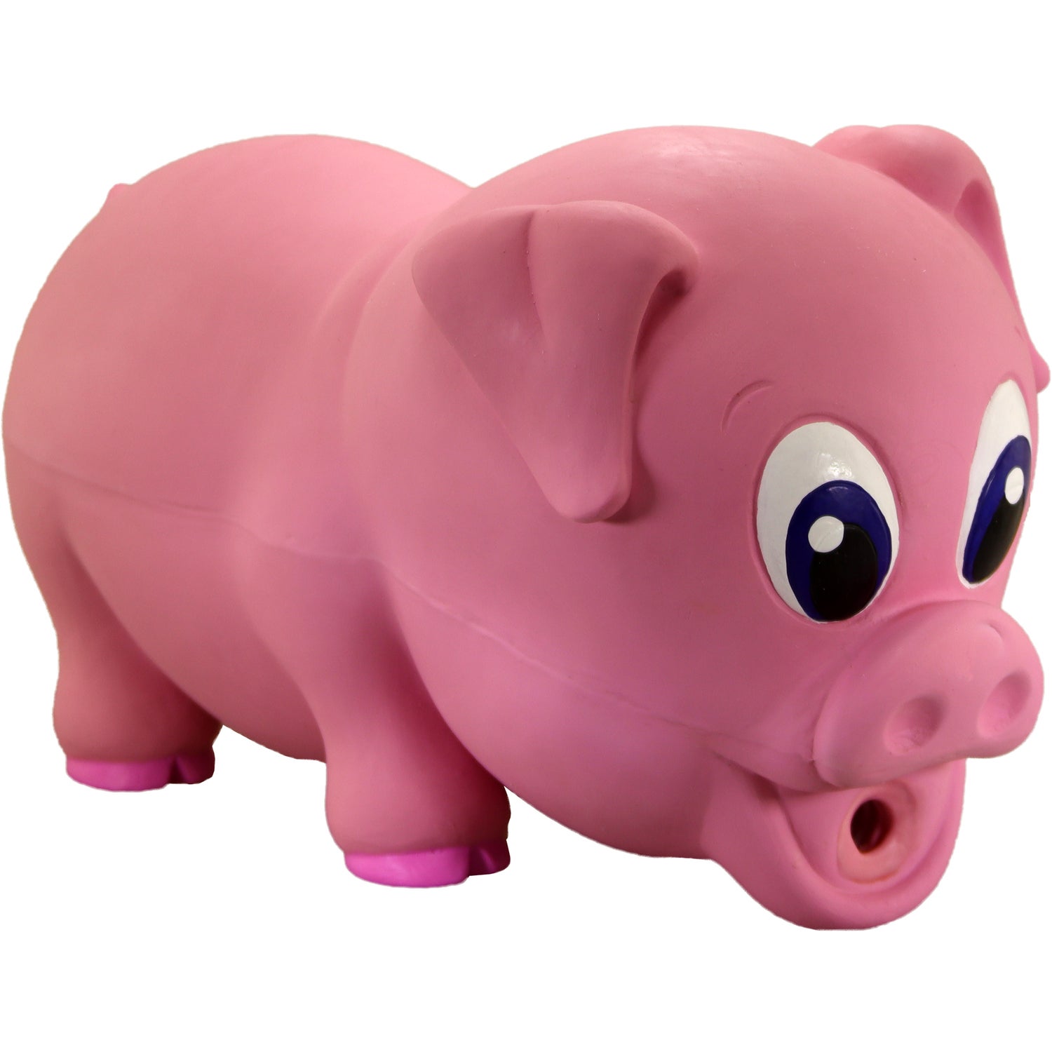 Petsport Naturflex Squeaky Rubber Pig Dog Toy, Large, 8