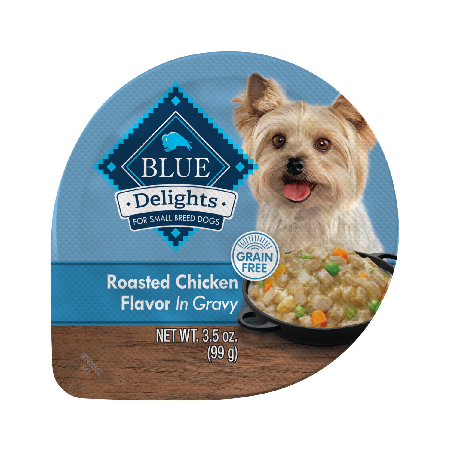 Blue Buffalo Blue Divine Delights Small Breed Natural Wet Dog Food, Rotisserie Chicken Flavor In Hearty Gravy, 3.5-Oz