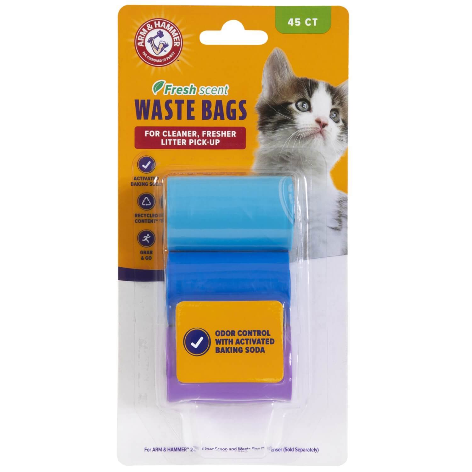 Arm & Hammer Deluxe 2-In-1 Litter Scoop Waste Bag Refills