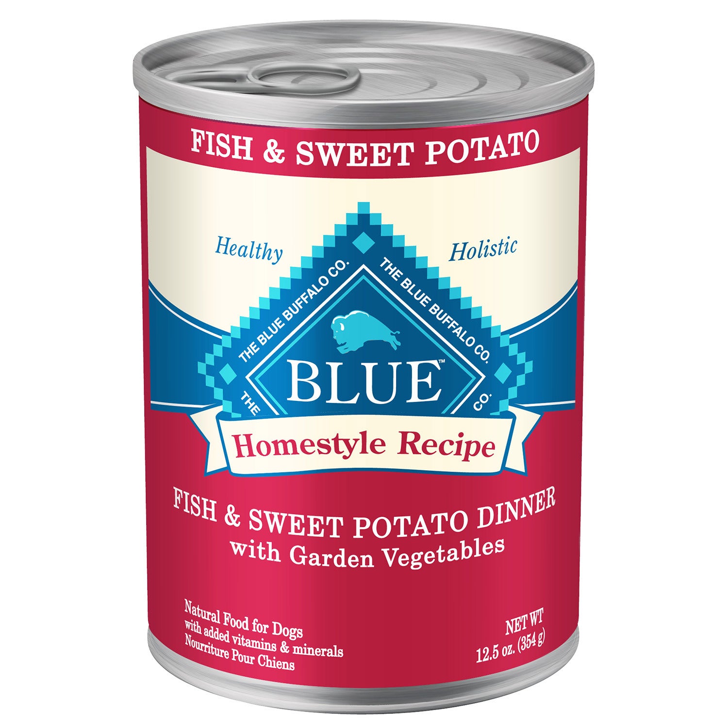 Blue Buffalo Homestyle Recipe Fish & Sweet Potato Dinner With Garden Vegetables Adult Dog Food