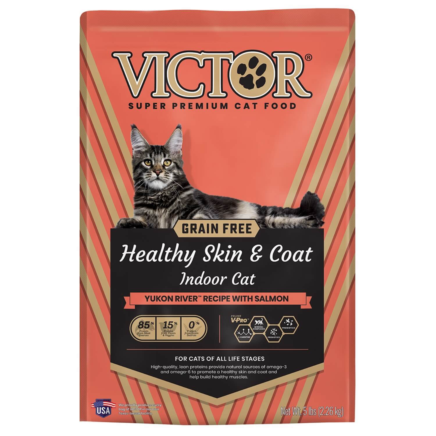 Victor Grain-Free Yukon River Recipe With Salmon Healthy Skin & Coat Indoor Dry Cat Food