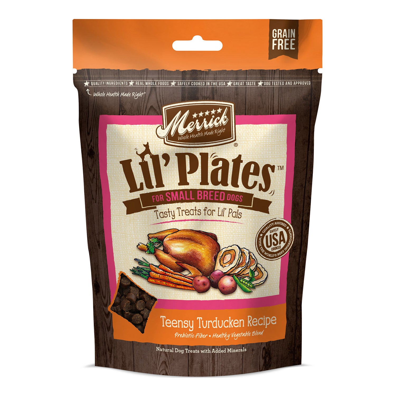 Merrick Lil' Plates Teensy Turducken Recipe Dog Treats
