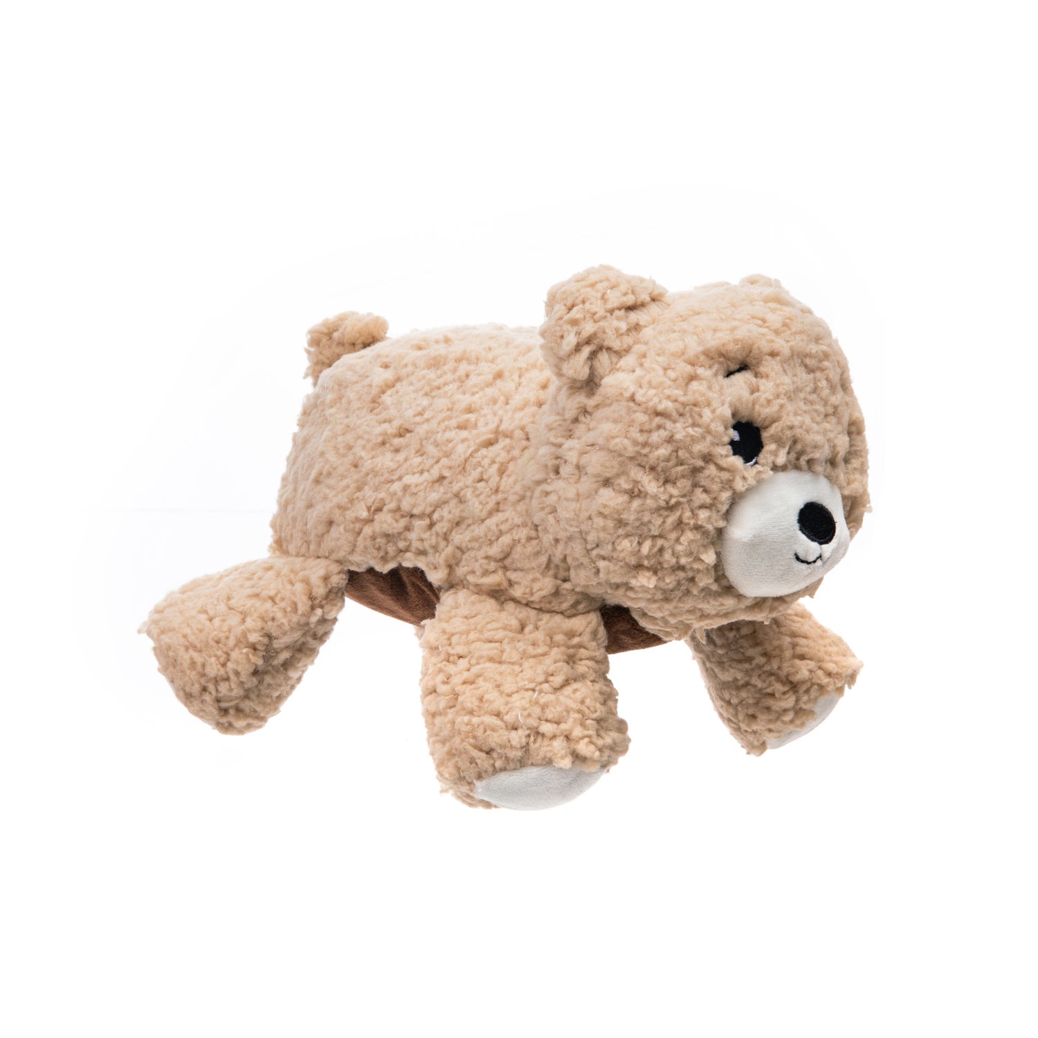 Growl Fuzzaroos Benny The Bear Sherpa Plush Dog Toy, 9