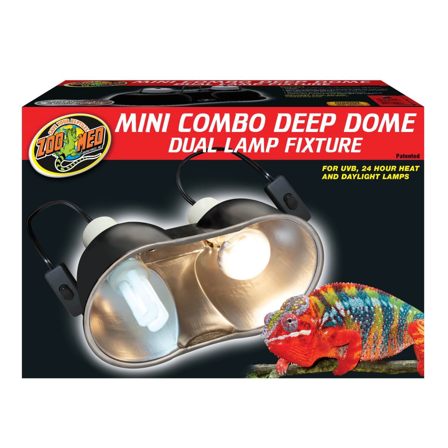 Zoo Med Mini Dual Deep Dome Reptile Light Fixture