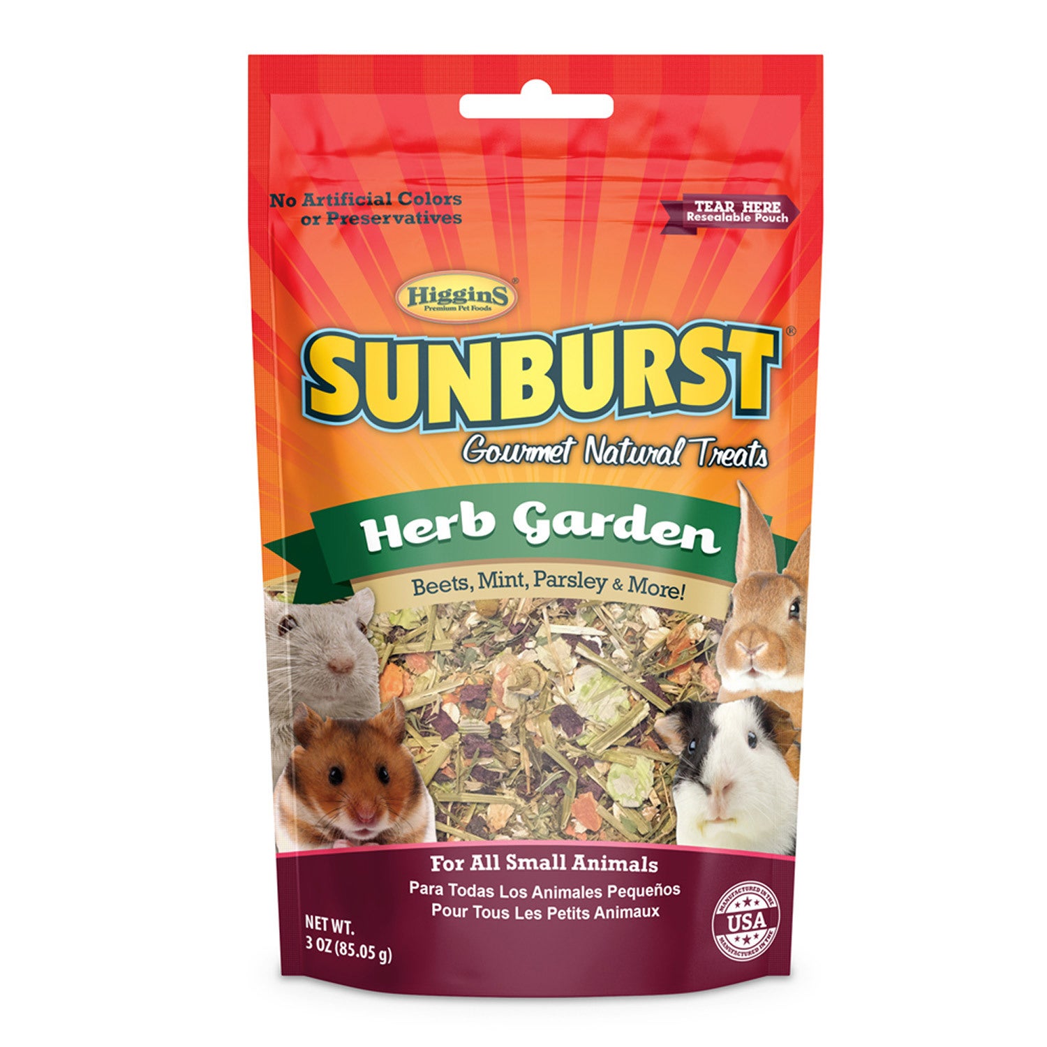 Higgins Sunburst Gourmet Herb Garden Small Animal Treat