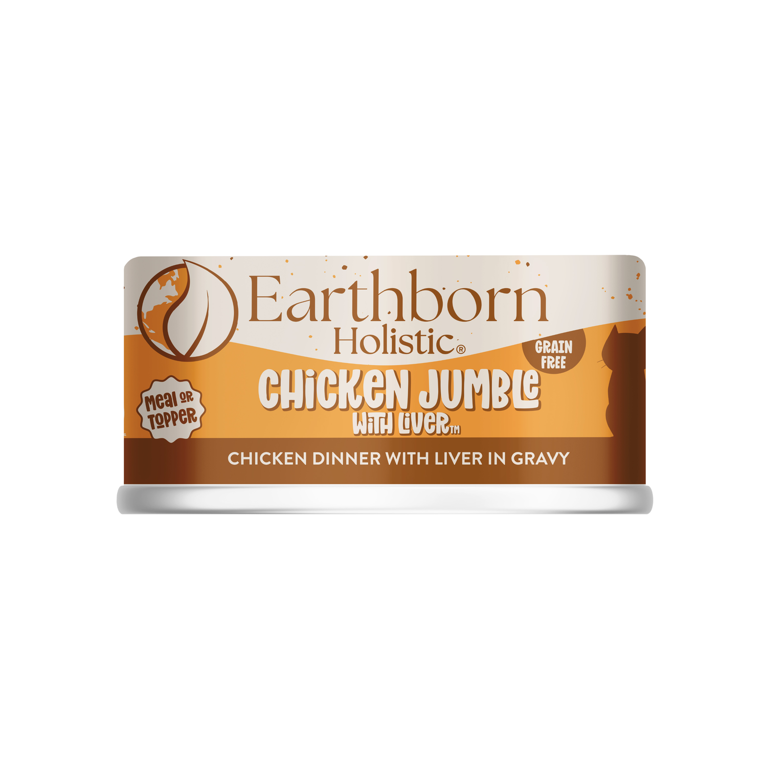 Earthborn Holistic Grain-Free Chicken Jumble With Liver Wet Cat Food 5.5-Oz Can