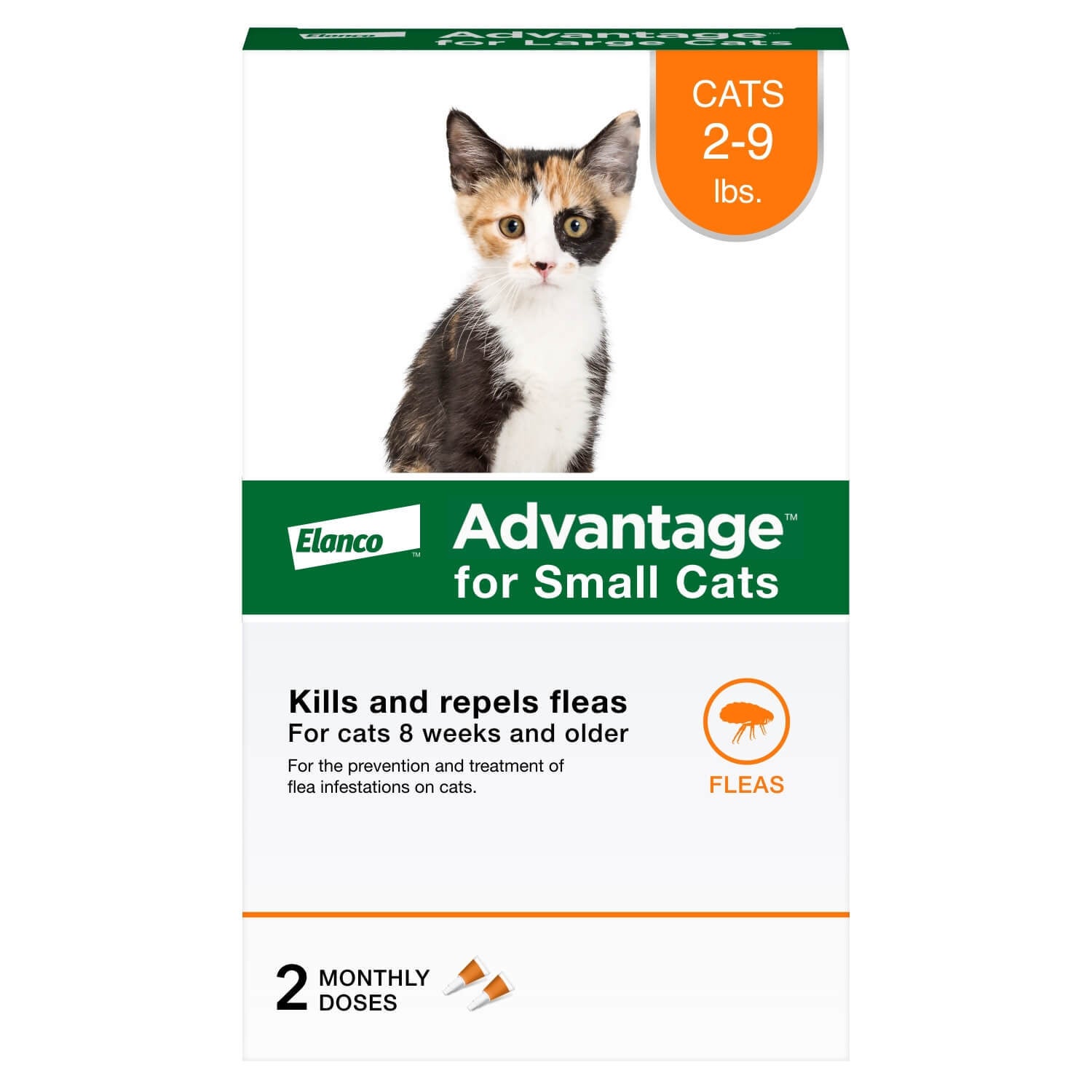 Advantage Topical Flea Prevention For Small Cats 2-9 Lbs.