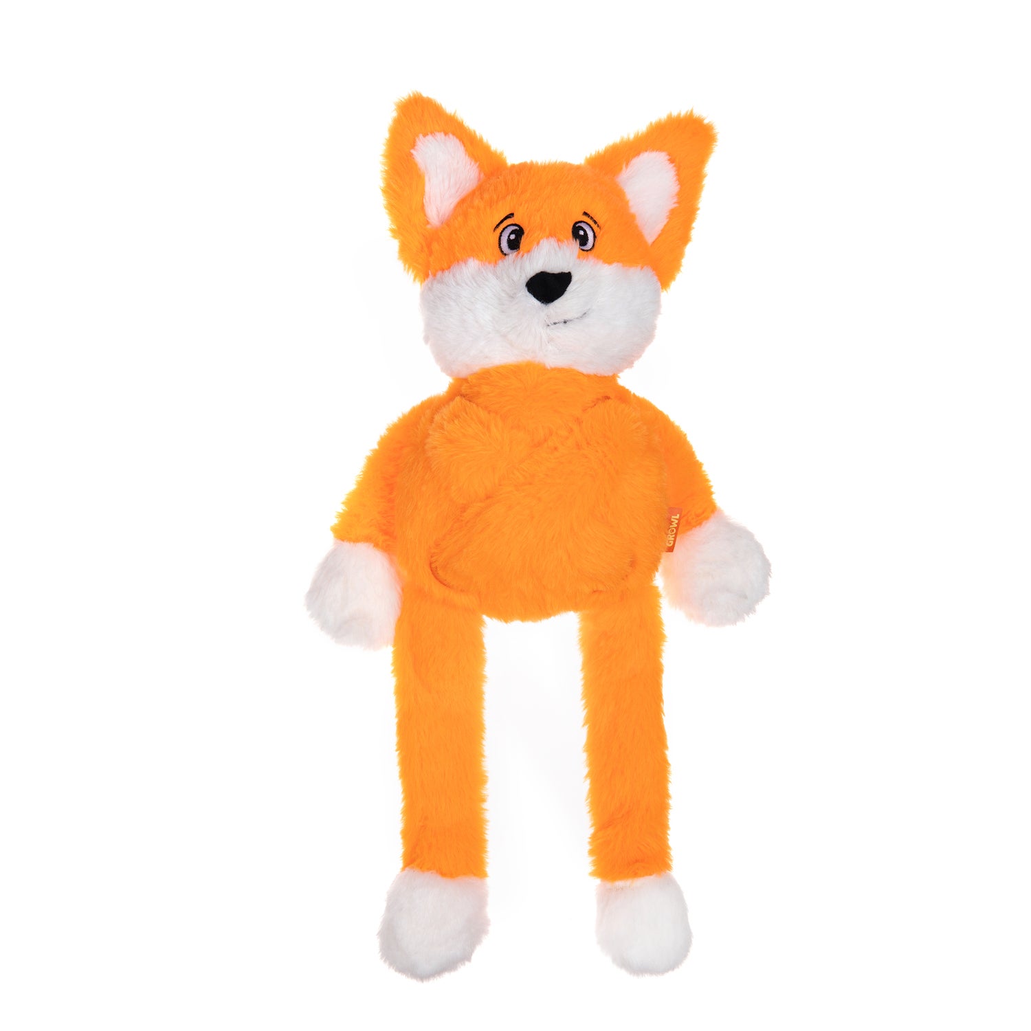 Growl Pulldozers Freddie The Fox Interactive Durable Dog Toy, 21.3
