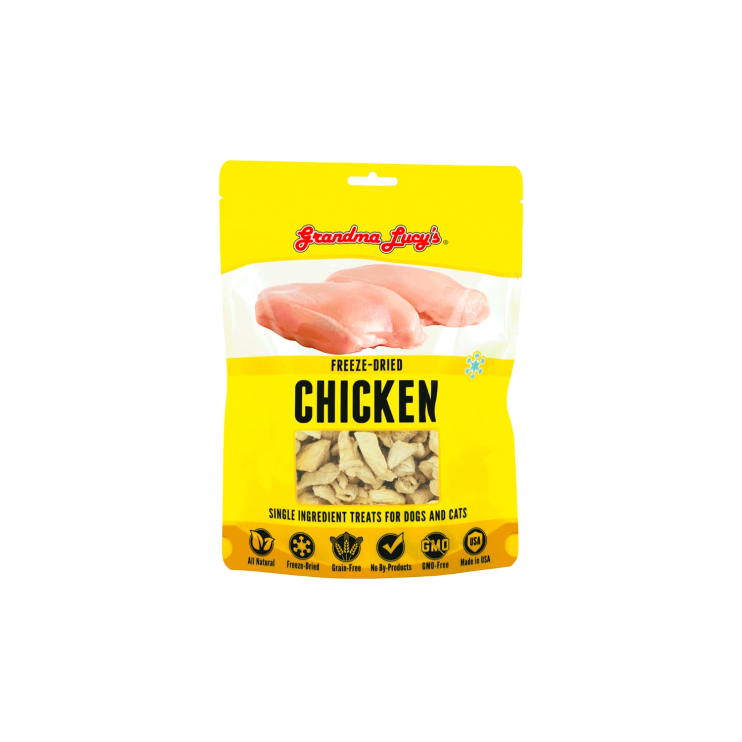 Grandma Lucys Singles Freeze Dried Dog Treats, Chicken - 3.5-Oz