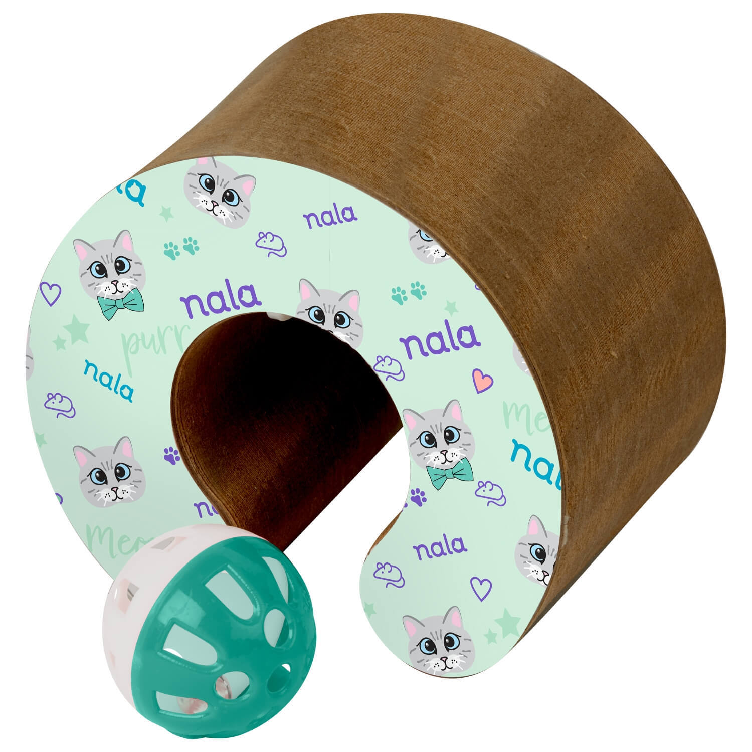 Nala Modular Track With Ball Corrugate Interactive Cat Toy
