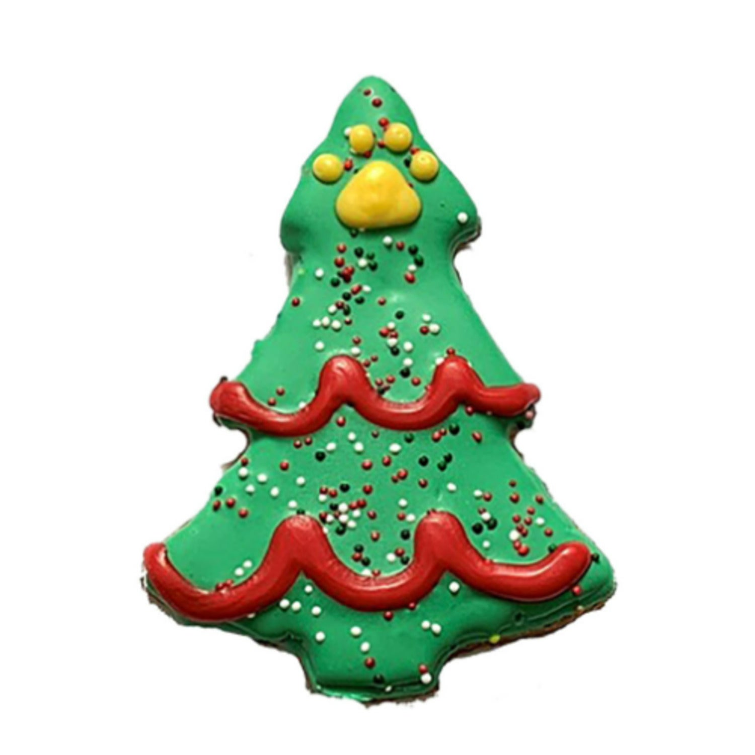 Pawsitively Gourmet Hand Decorated Christmas Tree Dog Cookie