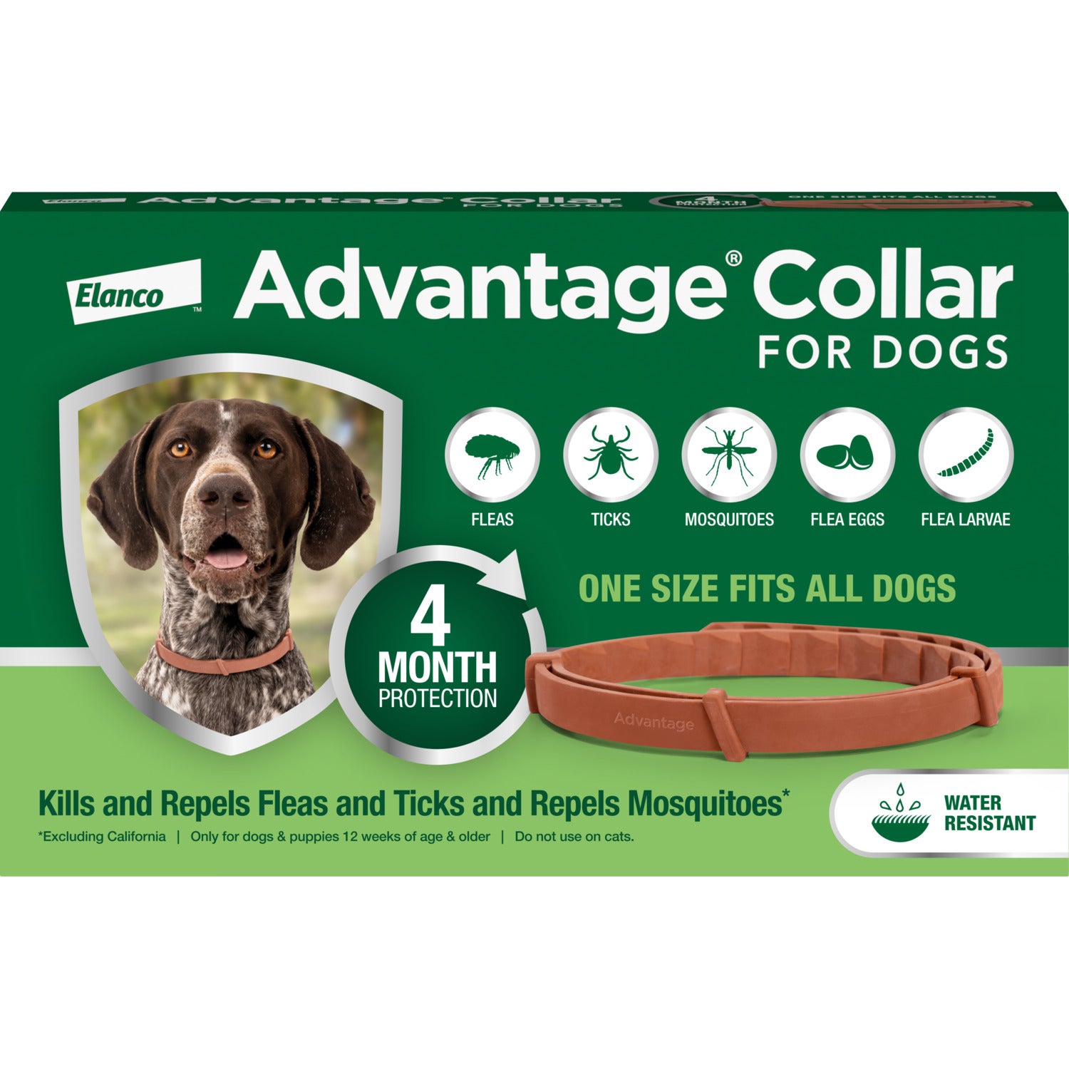 Advantage Flea & Tick Dog Collar With 4 Month Protection