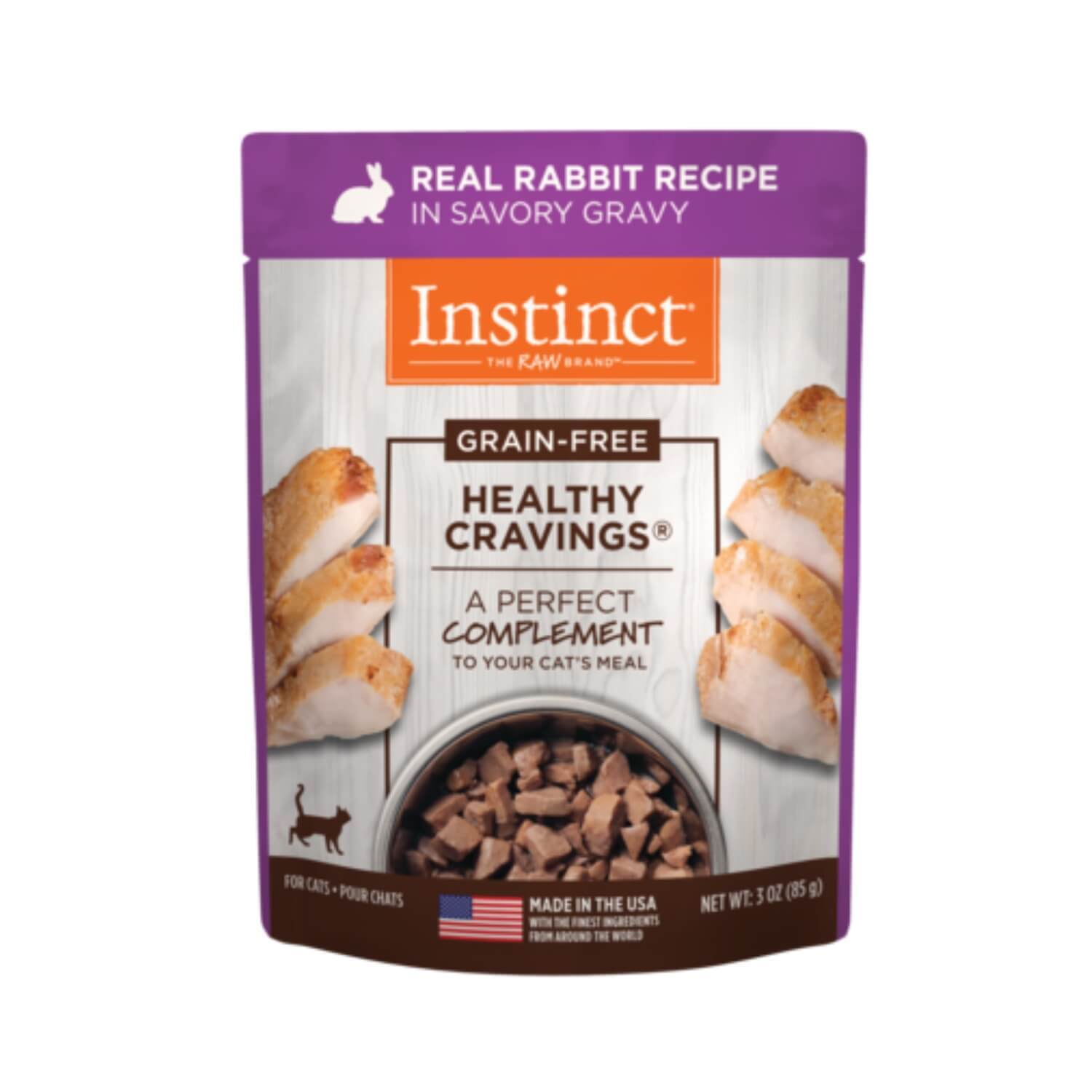 Instinct Healthy Cravings Grain-Free Rabbit Recipe Wet Cat Food Topper