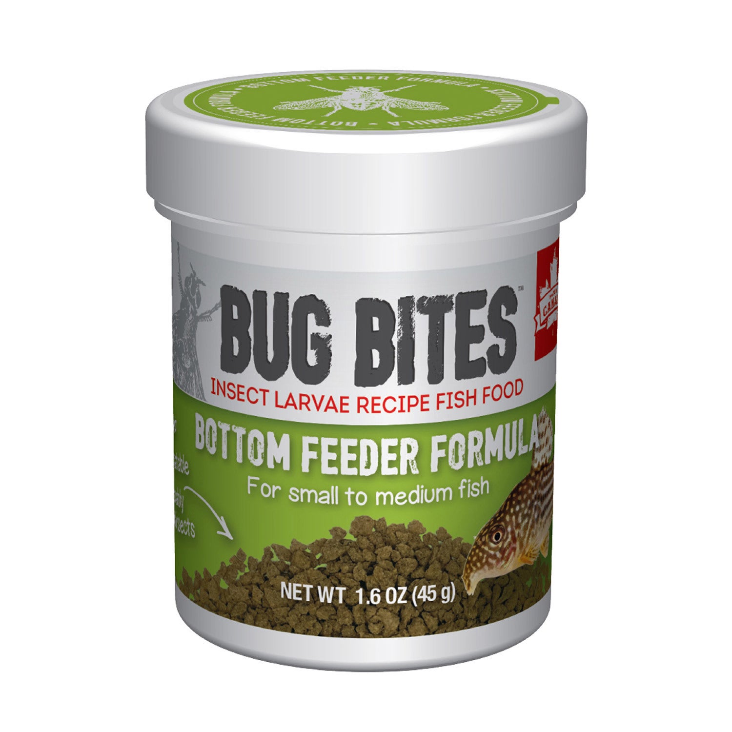 Fluval Bug Bites Bottom Feeder Formula Granules For Small To Medium Fish